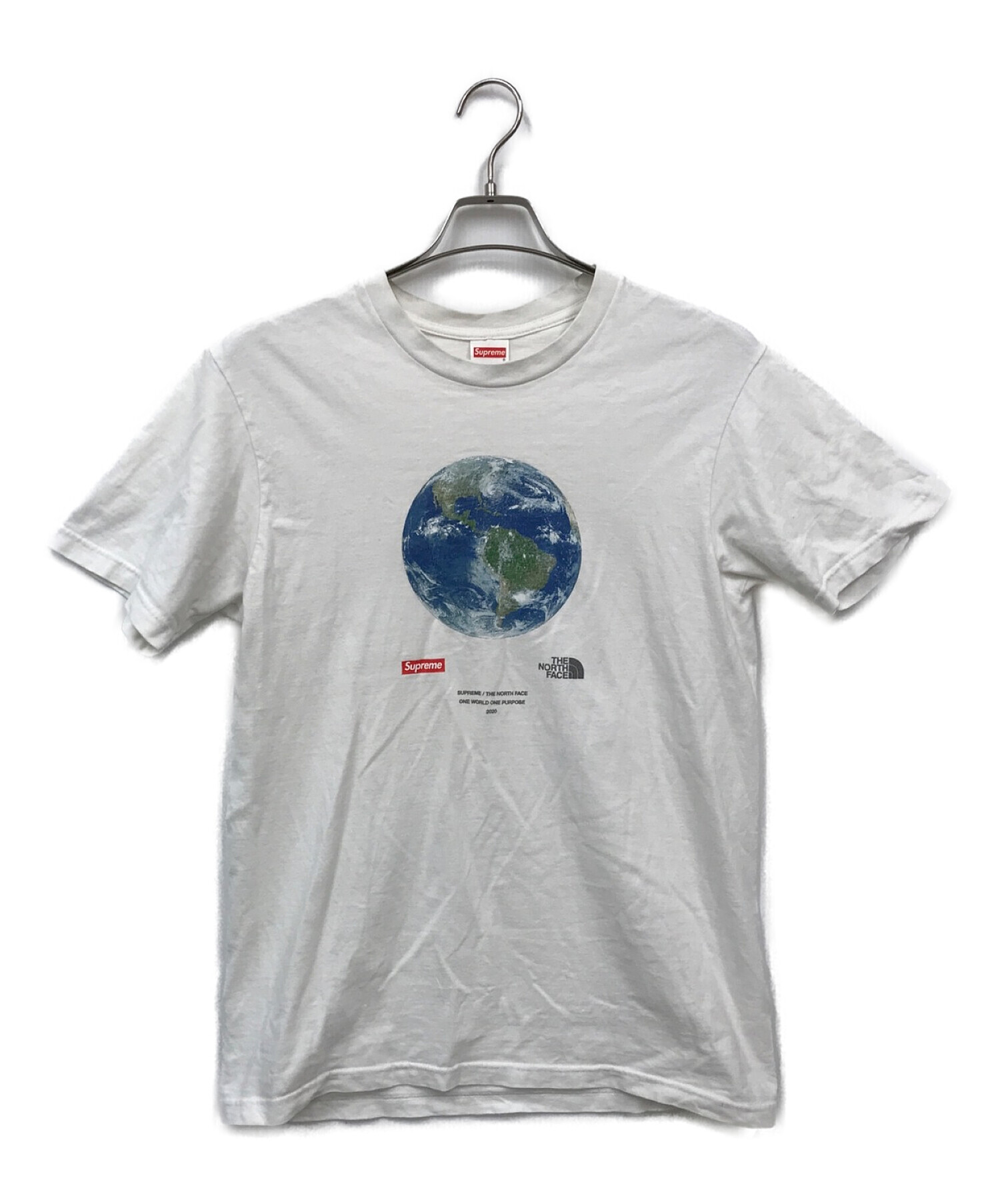 【日本謹製】Supreme/The North Face One World Tee XL Tシャツ/カットソー(半袖/袖なし)