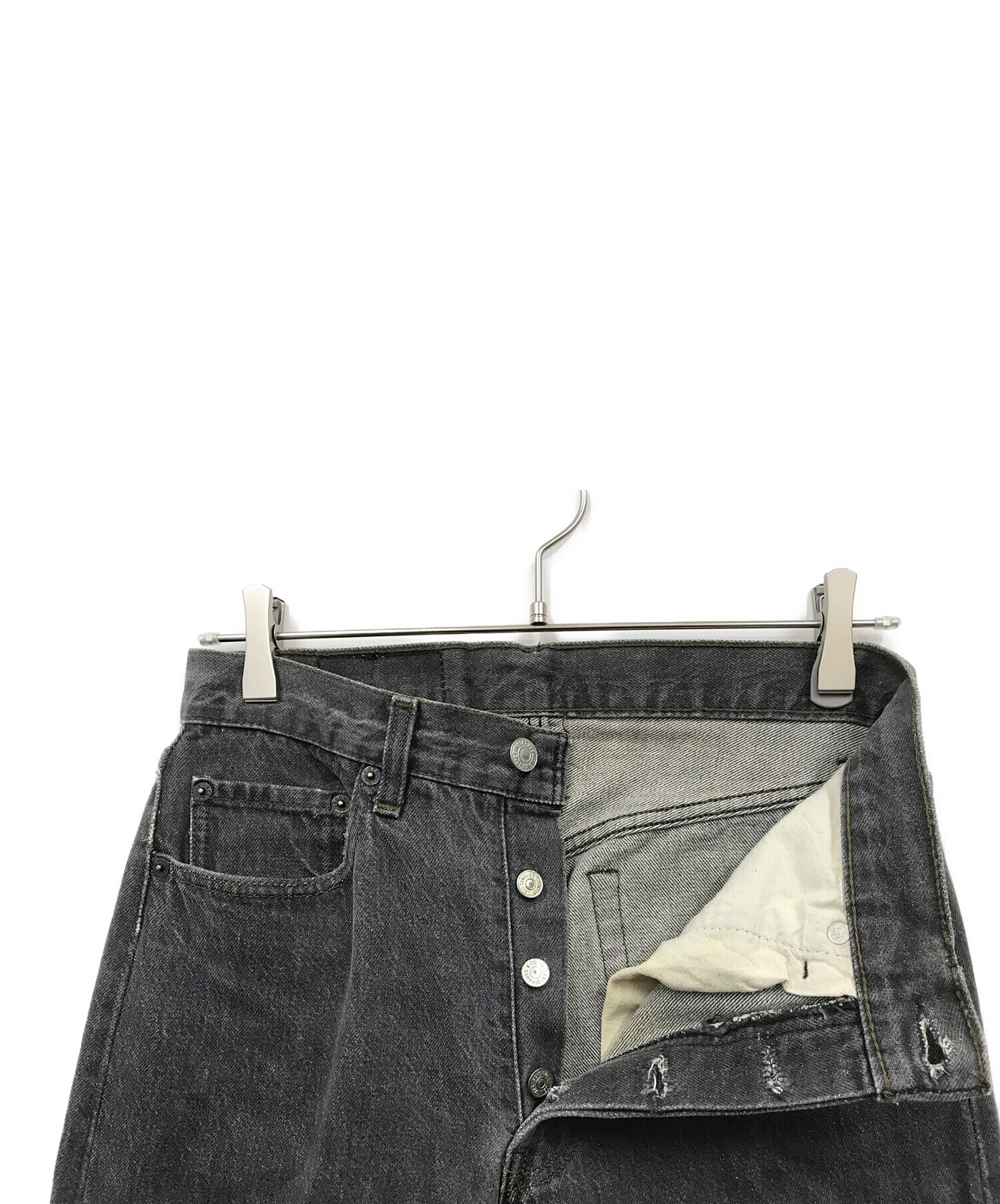 中古・古着通販】LEVI'S (リーバイス) 501デニムパンツ ブラック