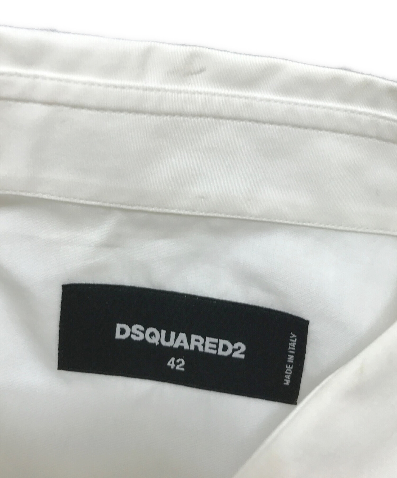 中古・古着通販】DSQUARED2 (ディースクエアード) シャツ ホワイト