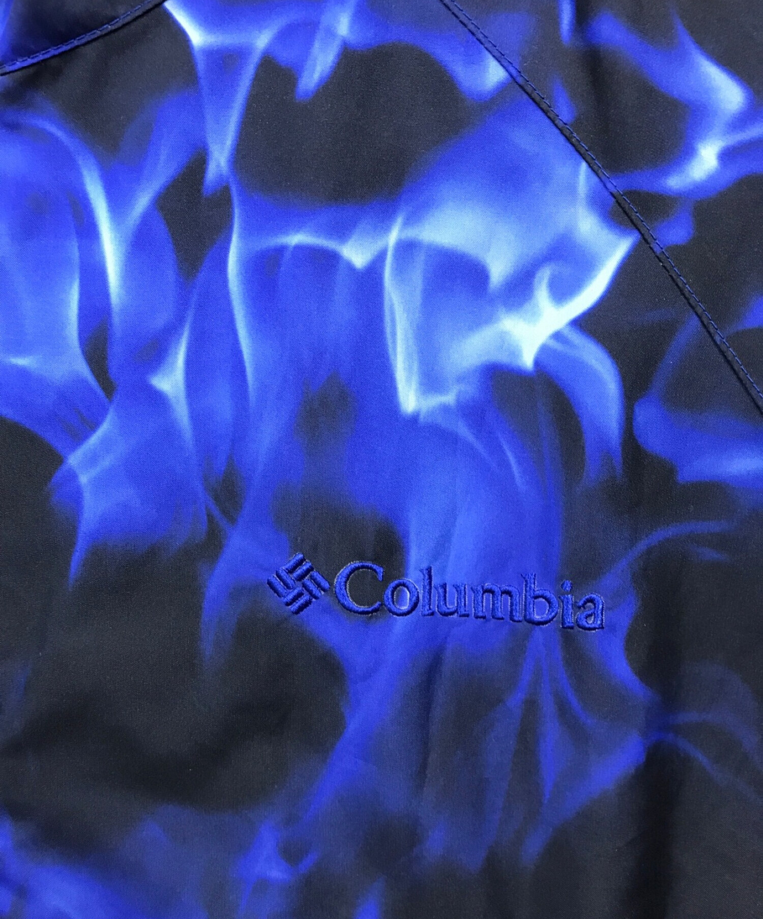 袖丈88cmXLARGE®×Columbia BLUE FIRE ナイロンジャケット