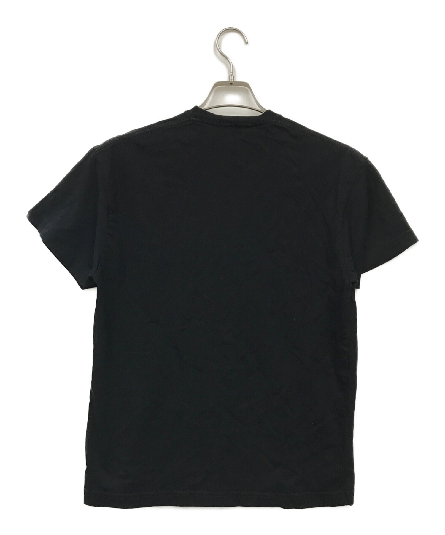 BALENCIAGA (バレンシアガ) ワンポイントロゴTシャツ ブラック サイズ:M