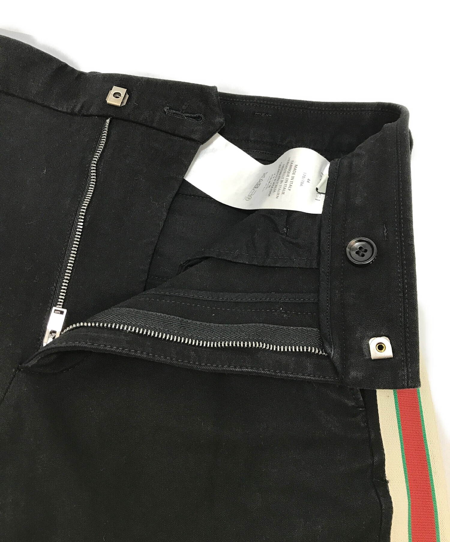 中古・古着通販】GUCCI (グッチ) サイドラインギャバジンパンツ