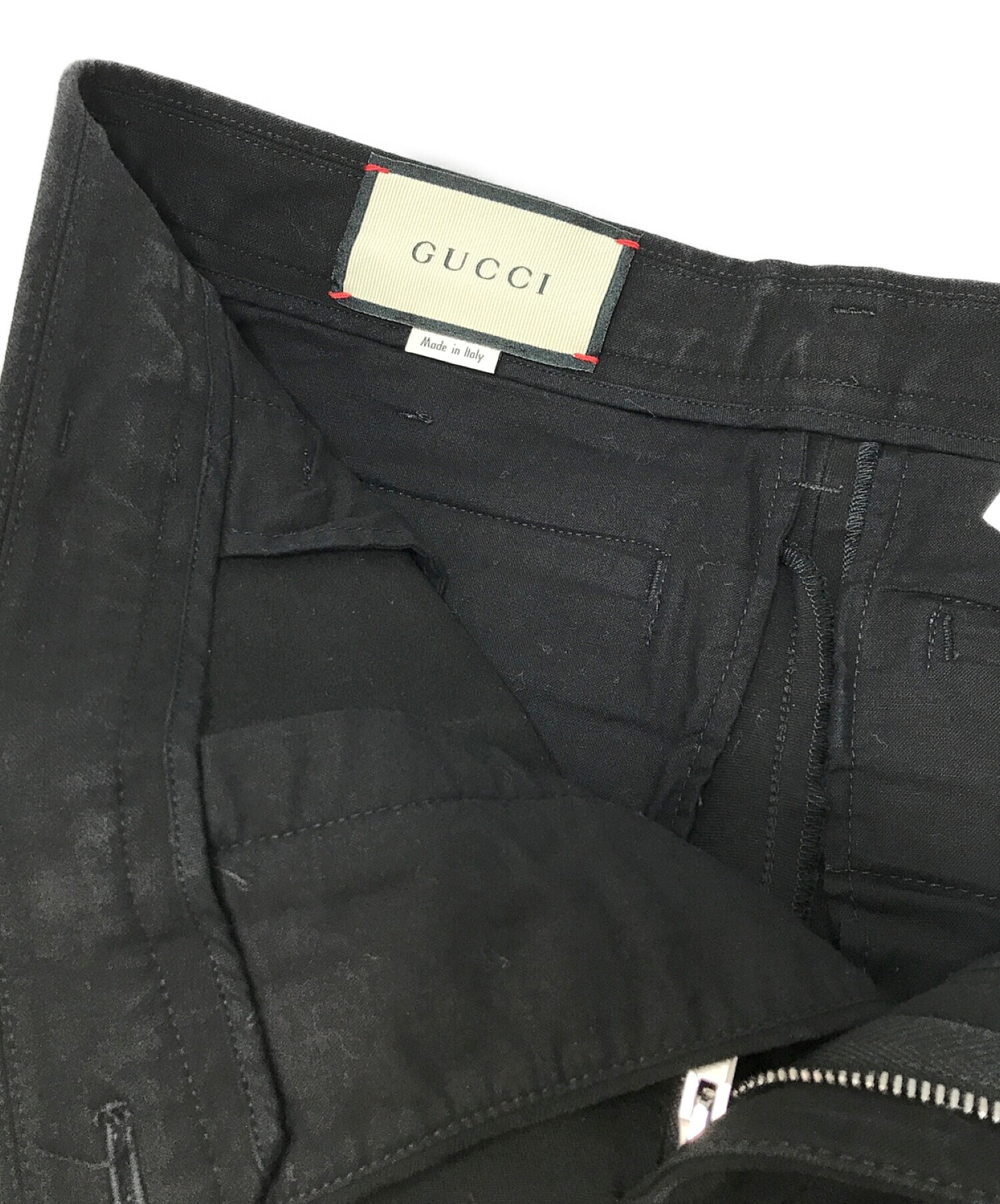 中古・古着通販】GUCCI (グッチ) サイドラインギャバジンパンツ