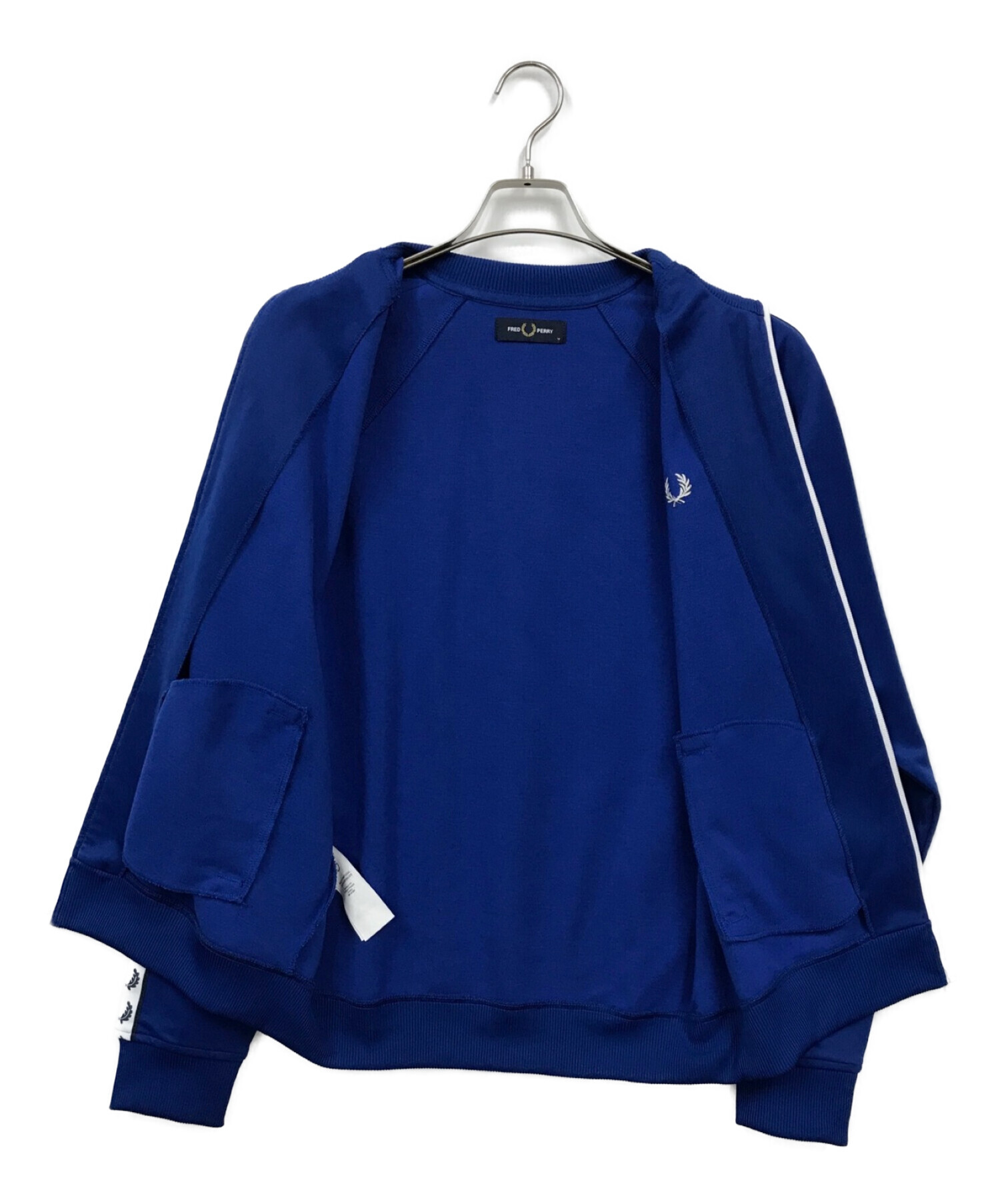 FRED PERRY (フレッドペリー) TAPED TRACK JACKET（テープド　トラックジャケット） ブルー サイズ:M