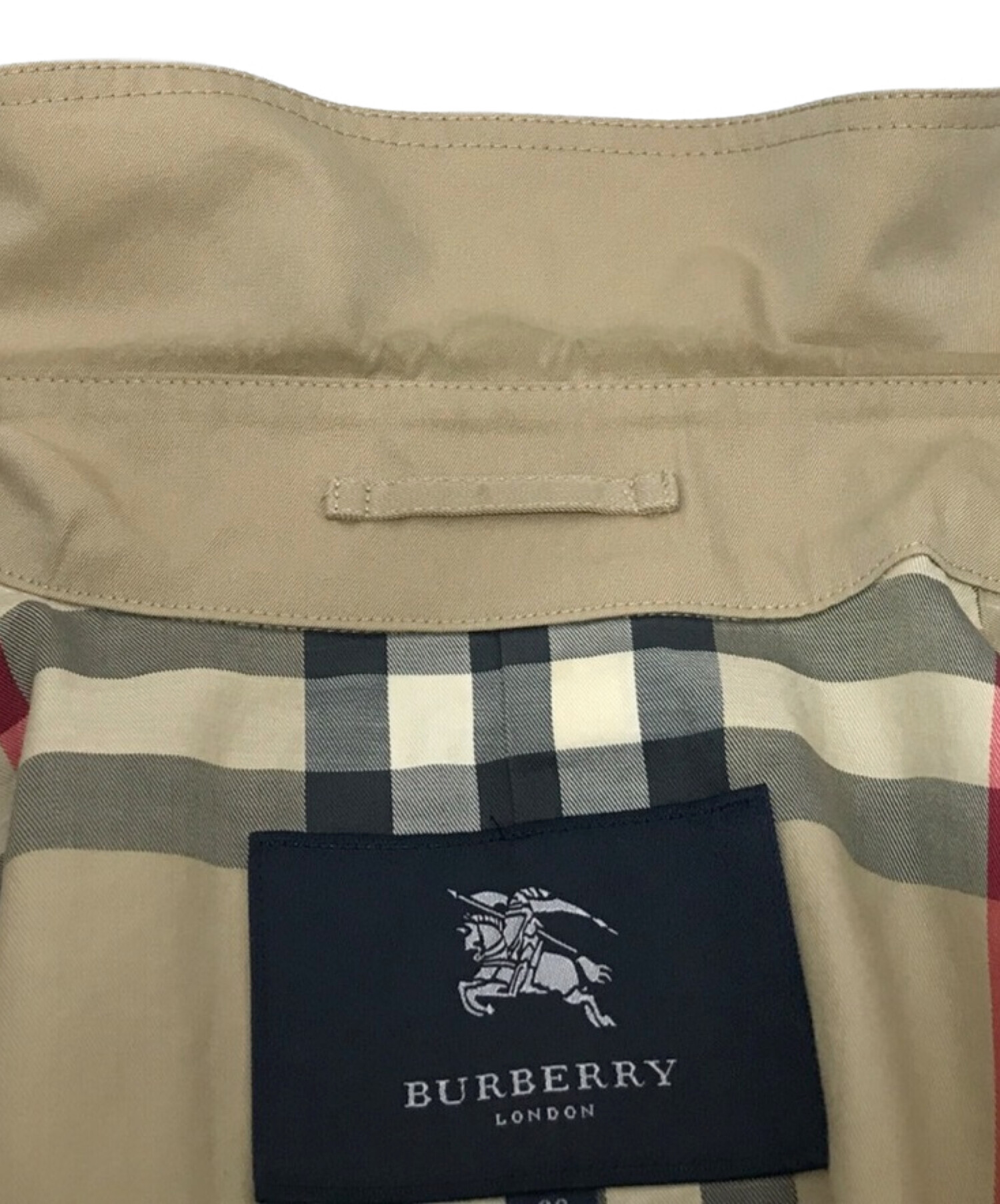 BURBERRY LONDON (バーバリー ロンドン) レザー切替トレンチコート ベージュ サイズ:38