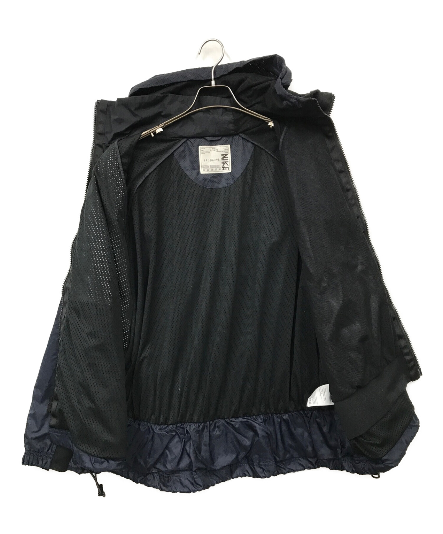 sacai (サカイ) NIKE (ナイキ) Hooded Anorak jacket（フードアノラックジャケット） ネイビー サイズ:XL