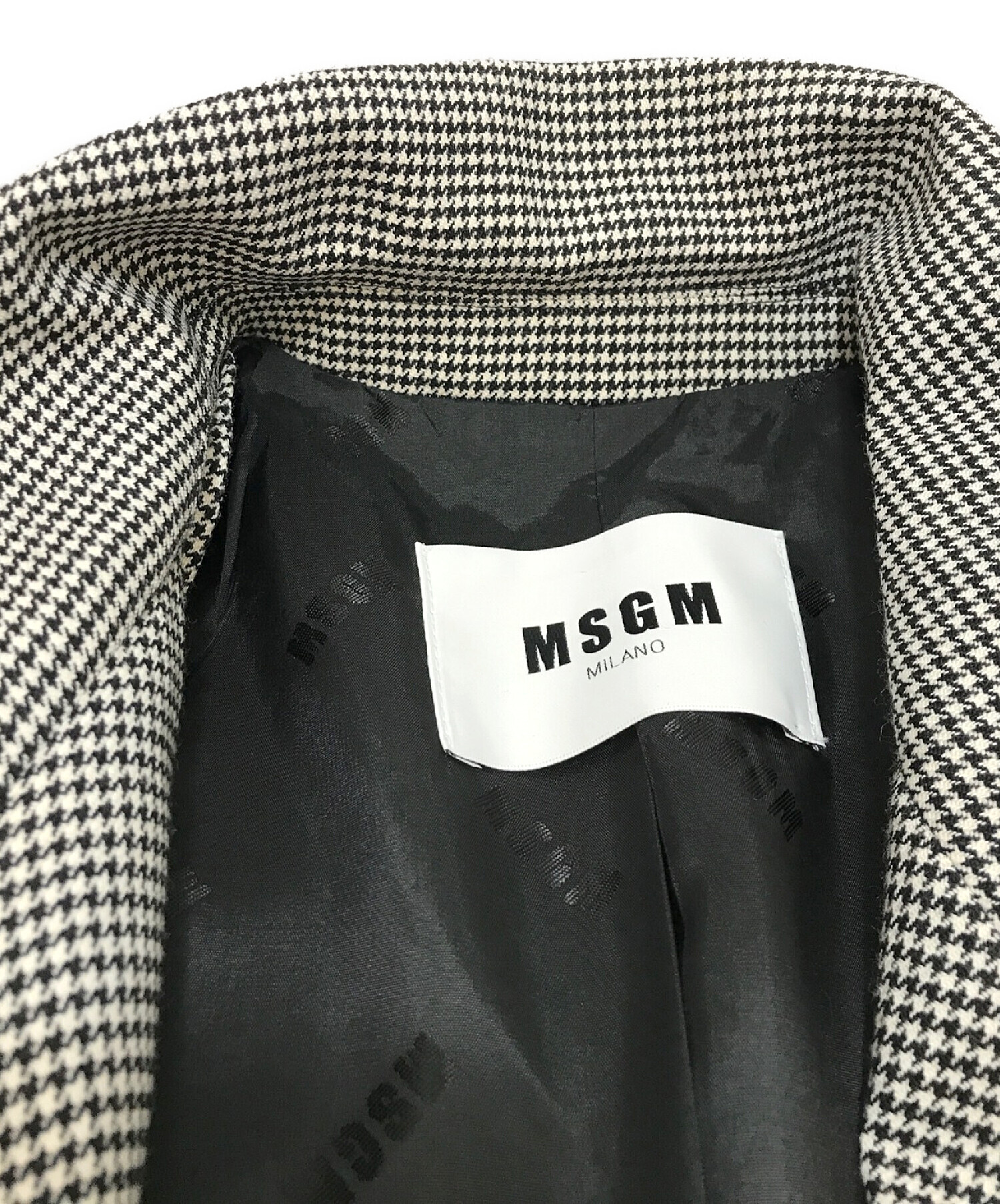 中古・古着通販】MSGM (エムエスジーエム) ハウンドトゥースハート