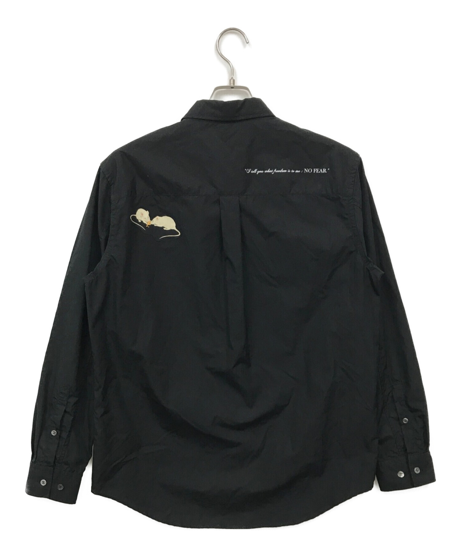 UNDERCOVER (アンダーカバー) Coブロードコラージュ長袖シャツ ブラック サイズ:2