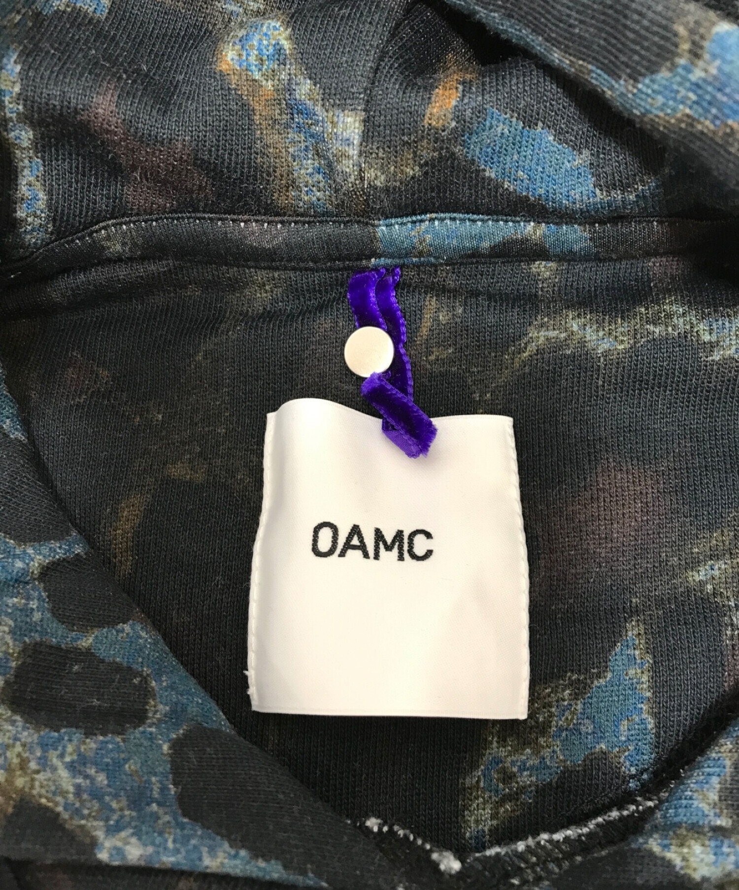 OAMC (オーエーエムシー) 総柄パーカー ブラック サイズ:S