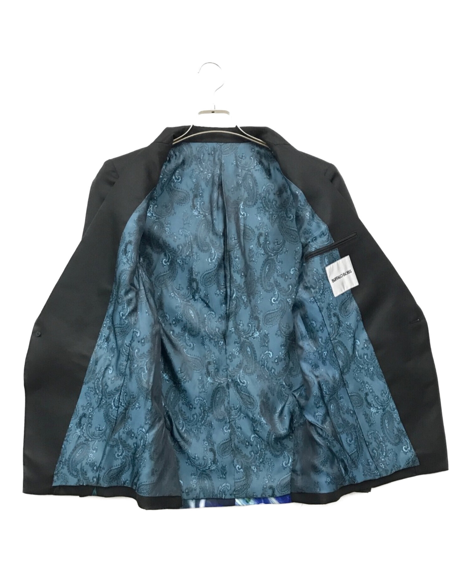 BUFFALO BOBS (バッファローボブズ) フラワー テーラードジャケット ブラック サイズ:1~2