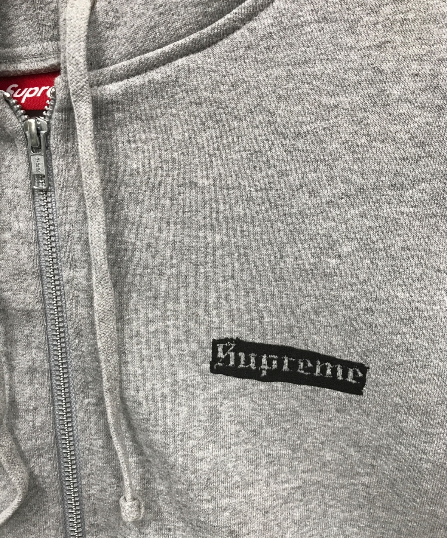 中古・古着通販】SUPREME (シュプリーム) ジップパーカー グレー サイズ:L｜ブランド・古着通販 トレファク公式【TREFAC  FASHION】スマホサイト