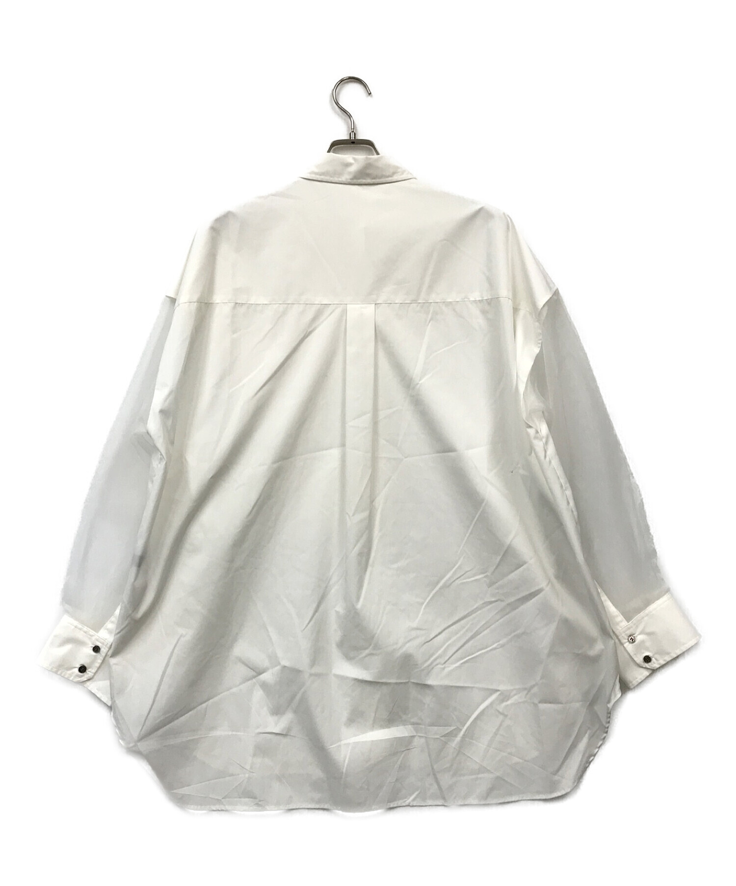 MAISON SPECIAL (メゾンスペシャル) シアースリーブオーバーシャツ ホワイト サイズ:FREE