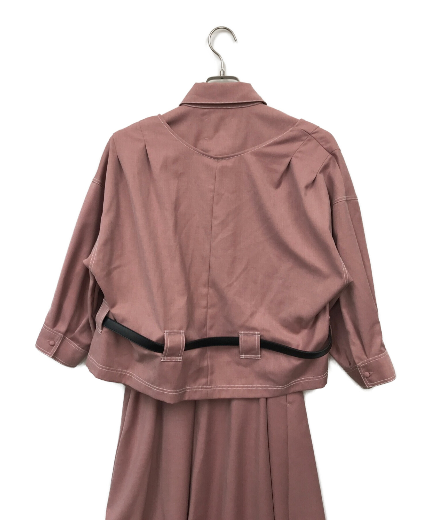 Ameri (アメリ) GENTLEWOMAN OVERLAP DRESS( ジェントルウーマンオーバーラップドレス) ピンク サイズ:S