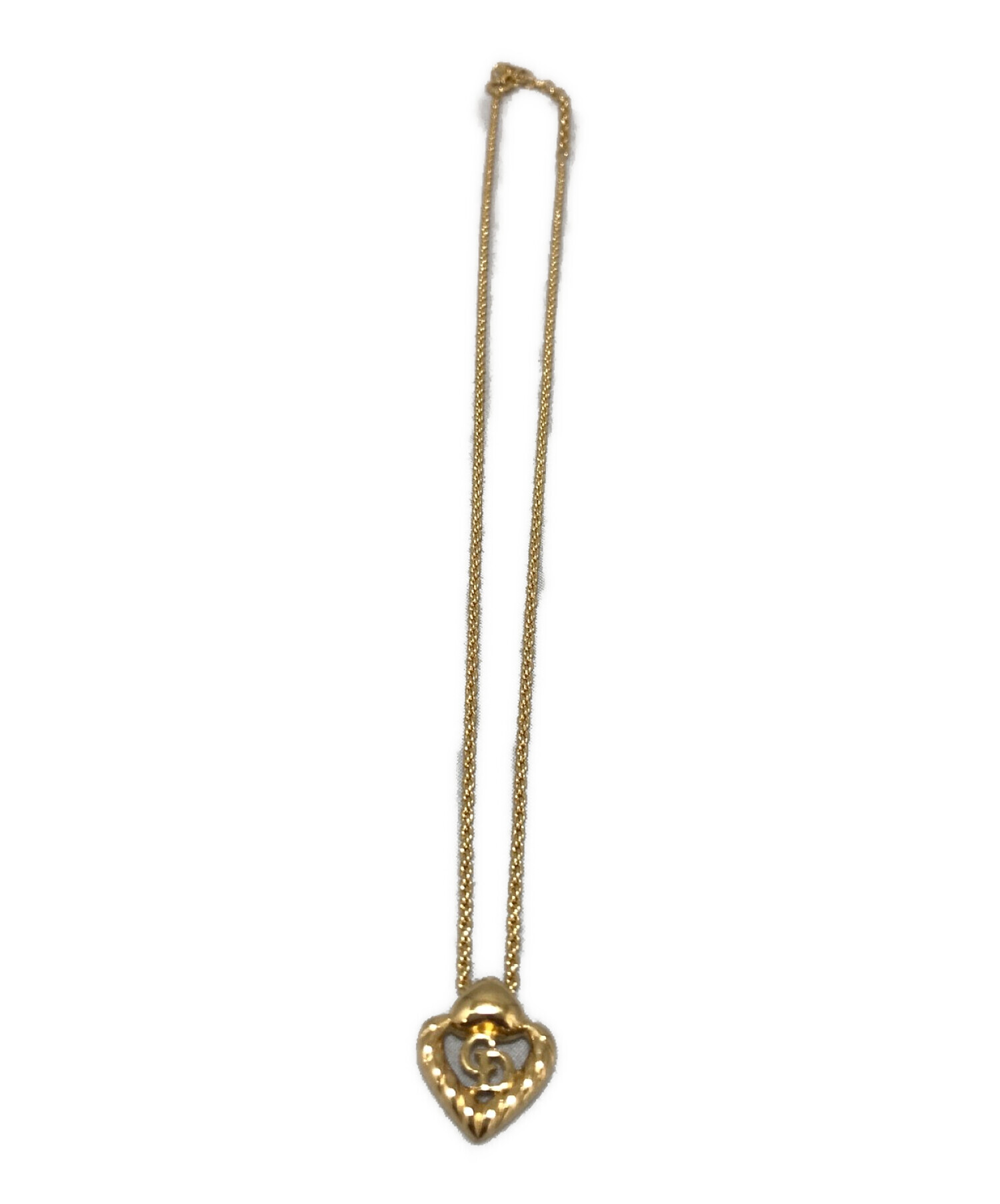 Christian Dior (クリスチャン ディオール) ネックレスイヤリングセット ゴールド