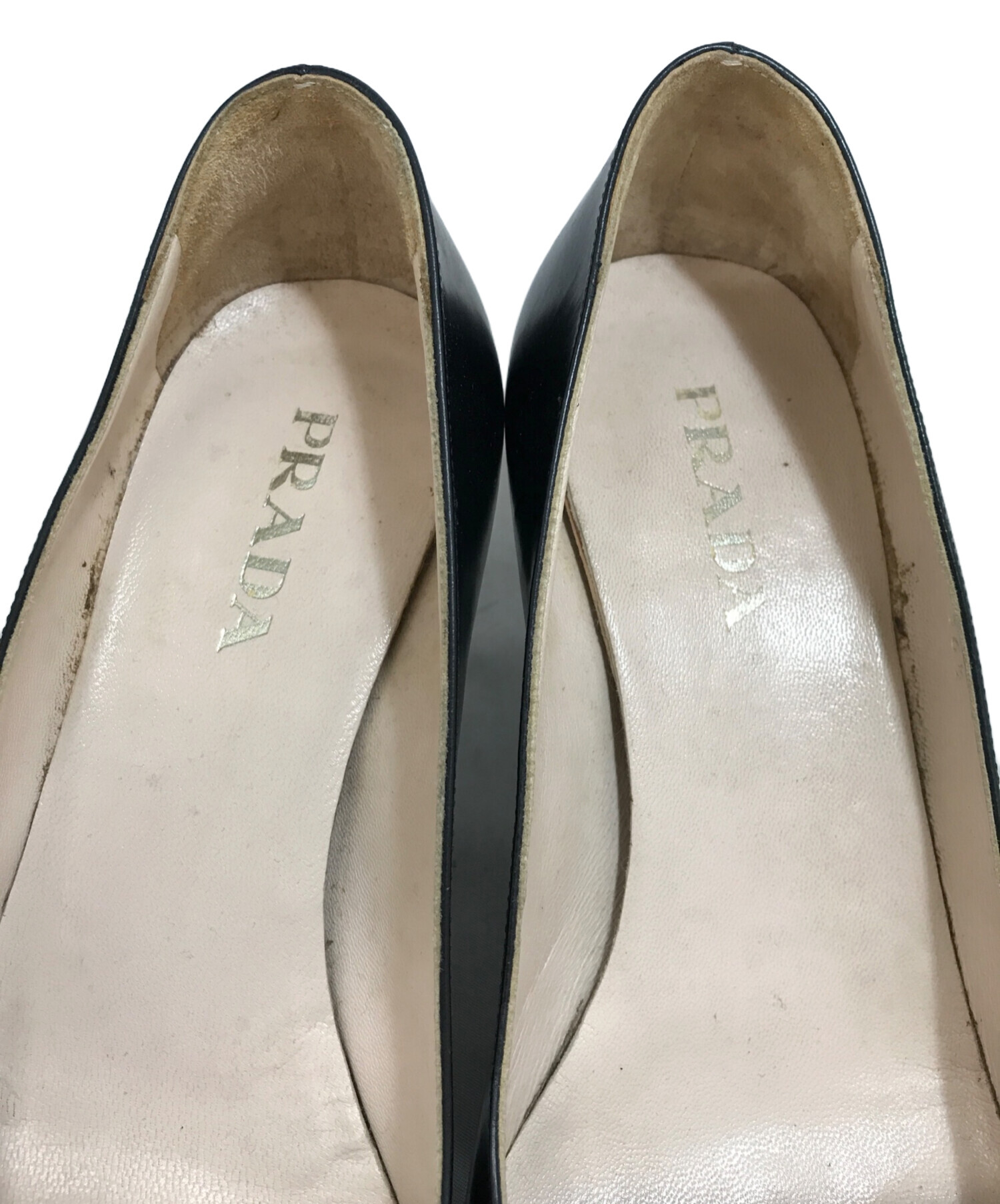 中古・古着通販】PRADA (プラダ) ハイヒールパンプス ブラック サイズ:36 1/2｜ブランド・古着通販 トレファク公式【TREFAC  FASHION】スマホサイト