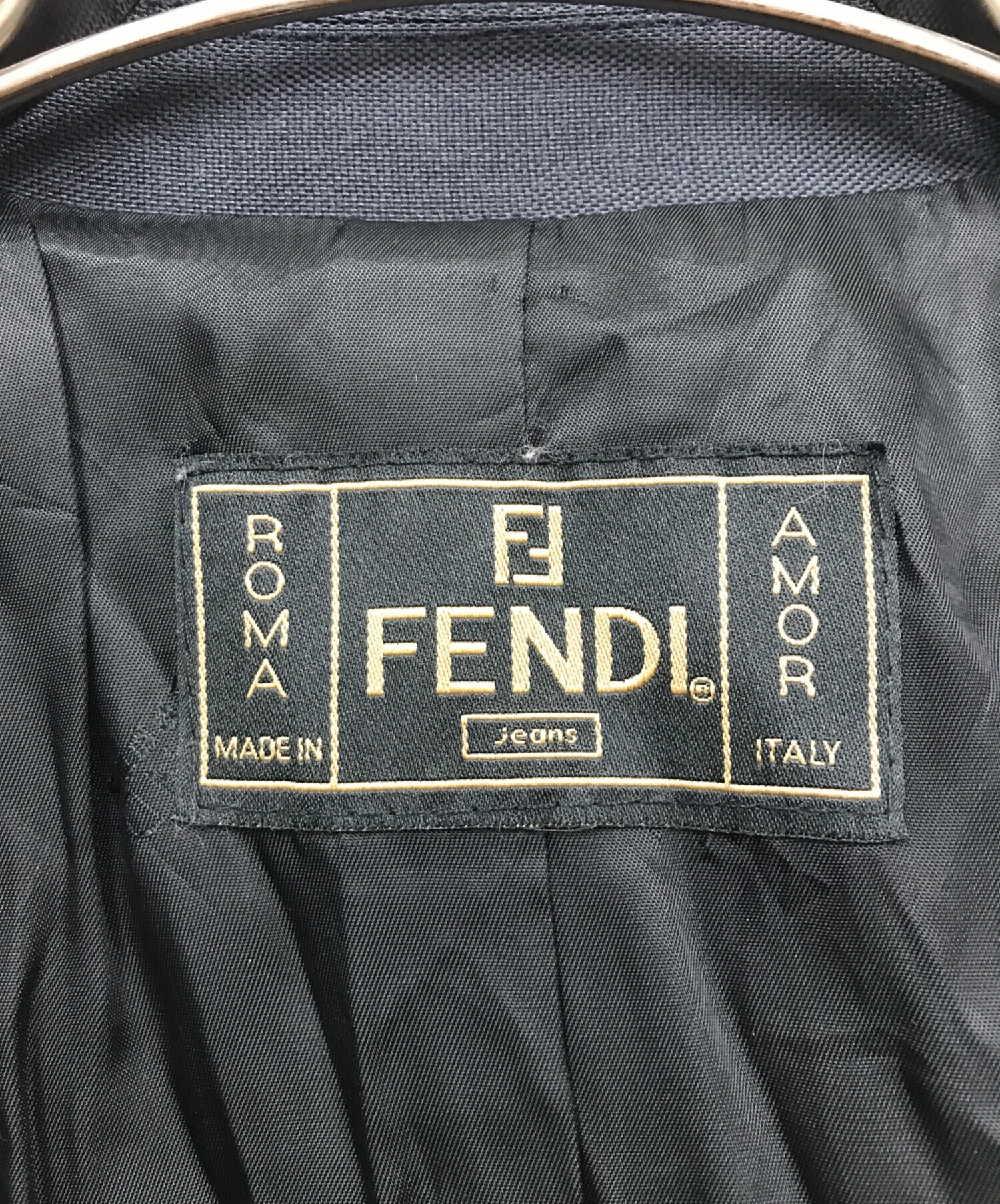 FENDI jeans (フェンディ ジーンズ) ジャケット ブラック サイズ:40