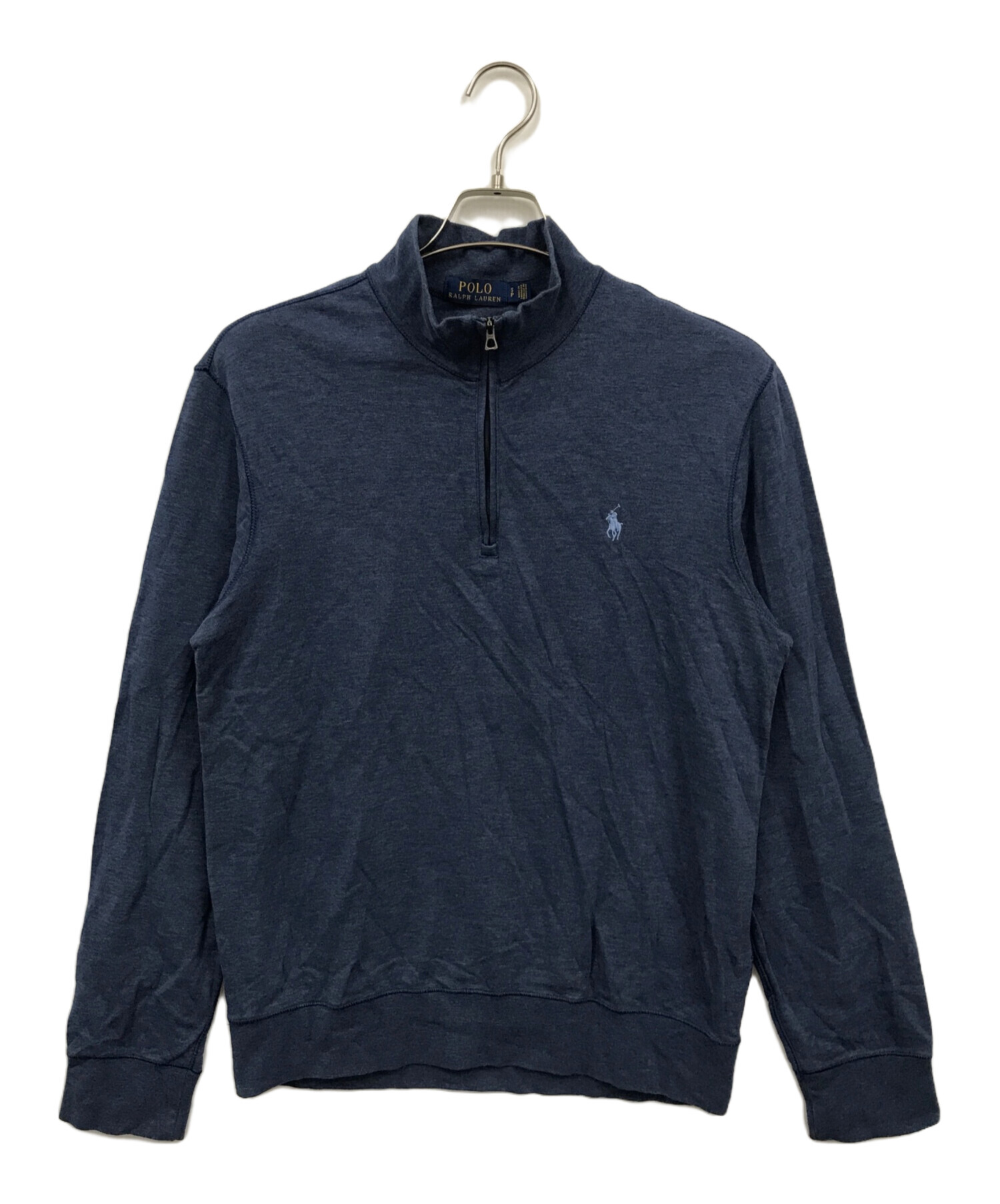 中古・古着通販】POLO RALPH LAUREN (ポロ・ラルフローレン) ハーフジップスウェット ネイビー サイズ:S｜ブランド・古着通販  トレファク公式【TREFAC FASHION】スマホサイト