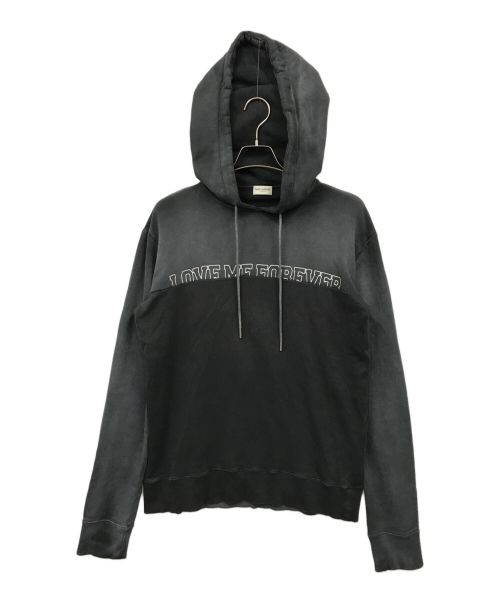 【中古・古着通販】Saint Laurent Paris (サンローランパリ) 17AWLOVEMEFOREVERORNEVERUSED加工パーカー  グレー サイズ:S｜ブランド・古着通販 トレファク公式【TREFAC FASHION】スマホサイト