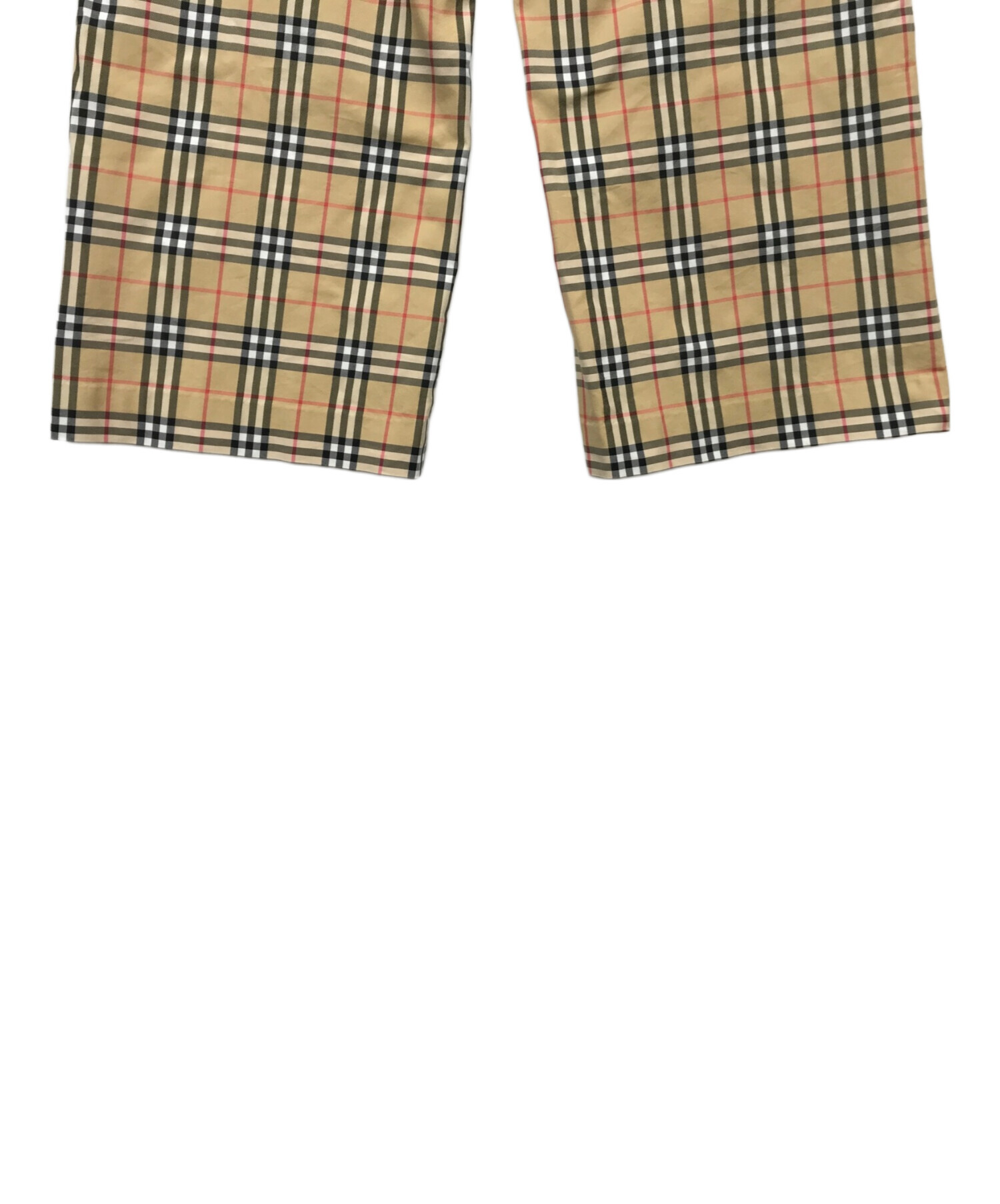 BURBERRY GOLF (バーバリーゴルフ) ノバチェックパンツ ベージュ サイズ:9