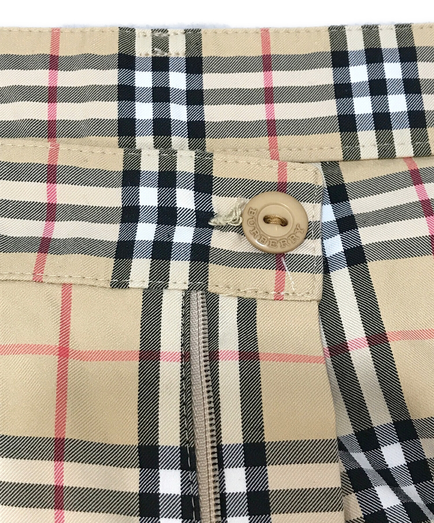 BURBERRY GOLF (バーバリーゴルフ) ノバチェックパンツ ベージュ サイズ:9