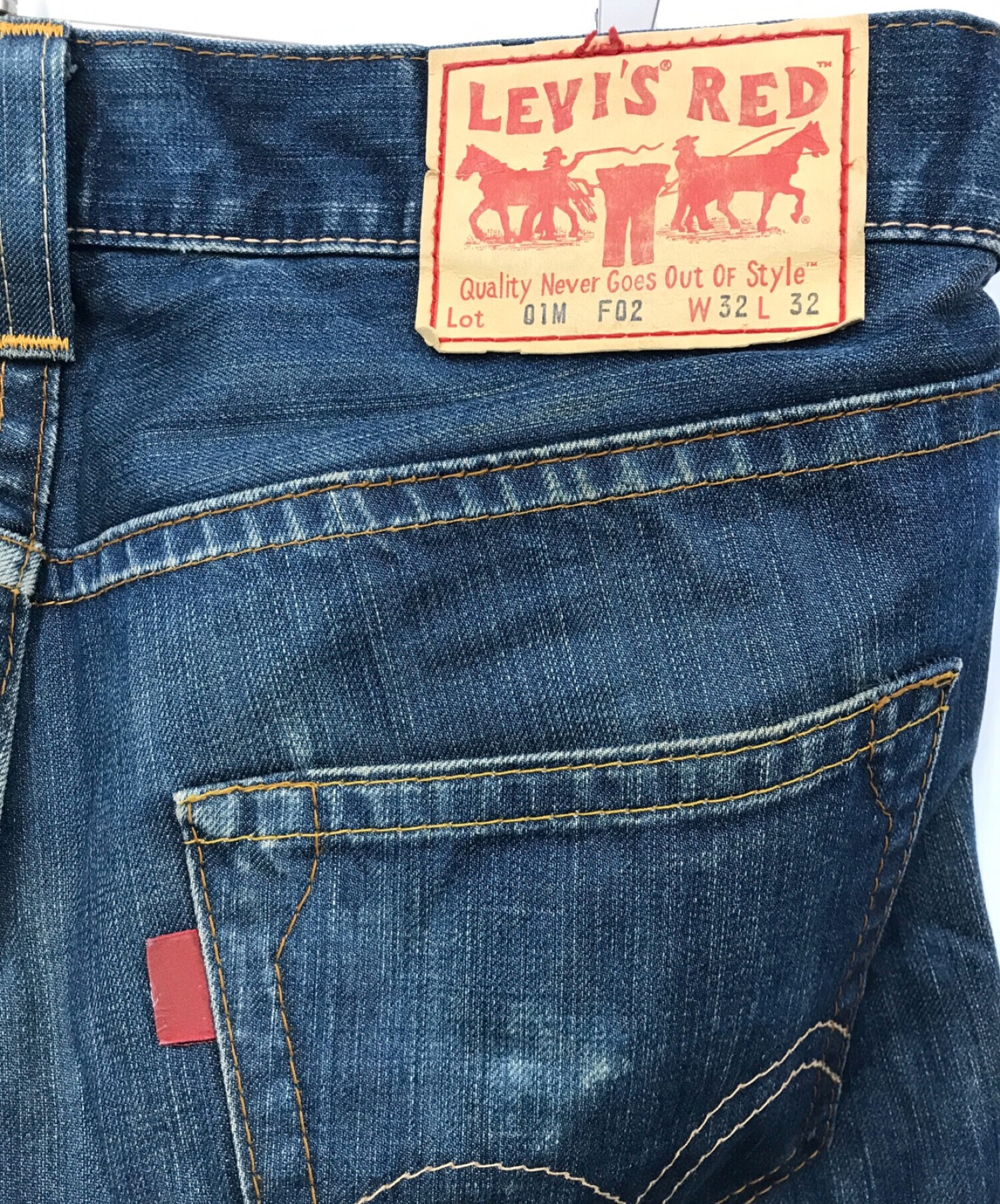 中古・古着通販】LEVI'S RED (リーバイス レッド) 立体裁断デニムパンツ インディゴ サイズ:81cm(w32)｜ブランド・古着通販  トレファク公式【TREFAC FASHION】スマホサイト