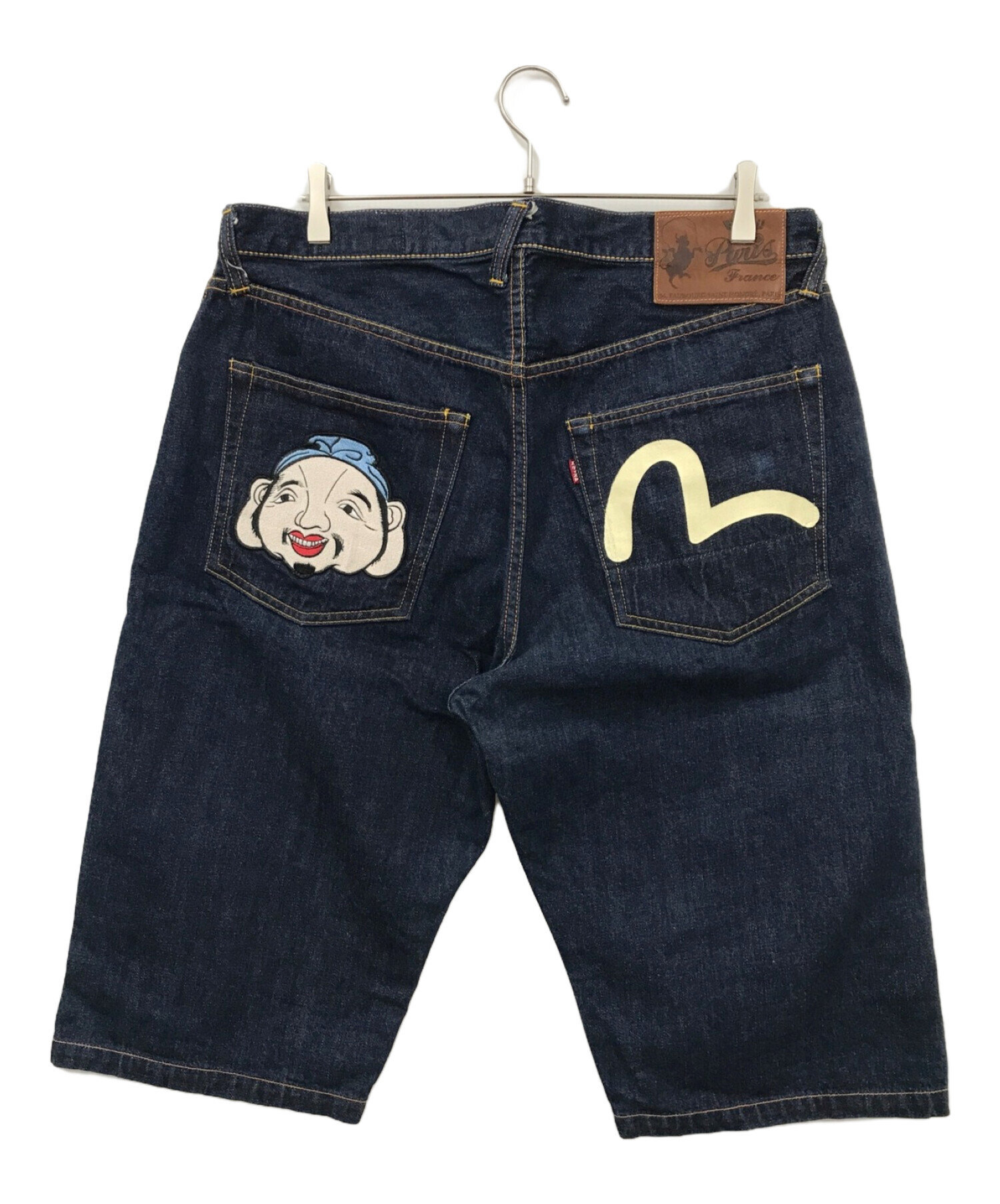 EVISU (エビス) 塩谷ブラザーズデニムハーフパンツ インディゴ サイズ:96cm（W38）