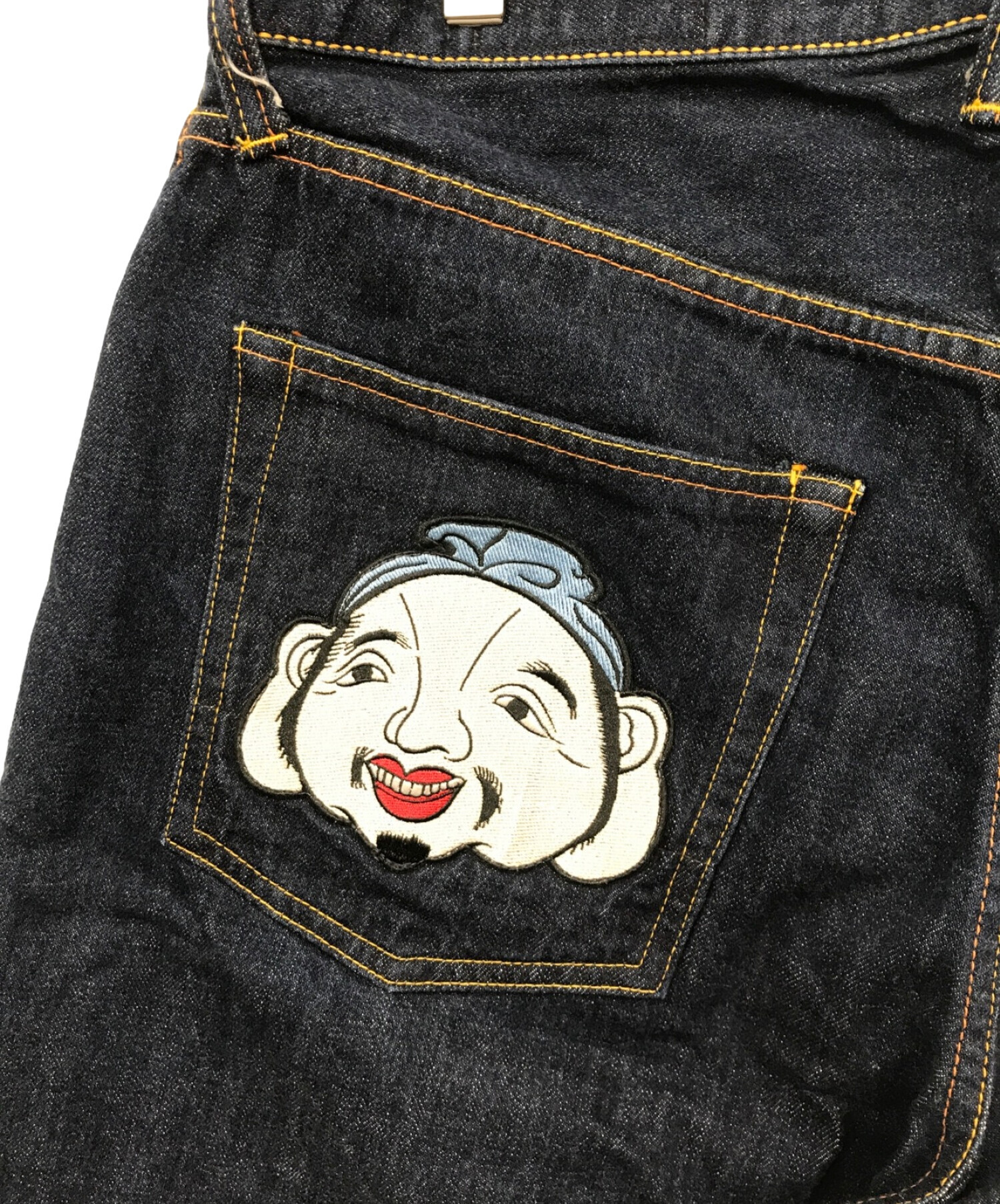 EVISU (エビス) 塩谷ブラザーズデニムハーフパンツ インディゴ サイズ:96cm（W38）