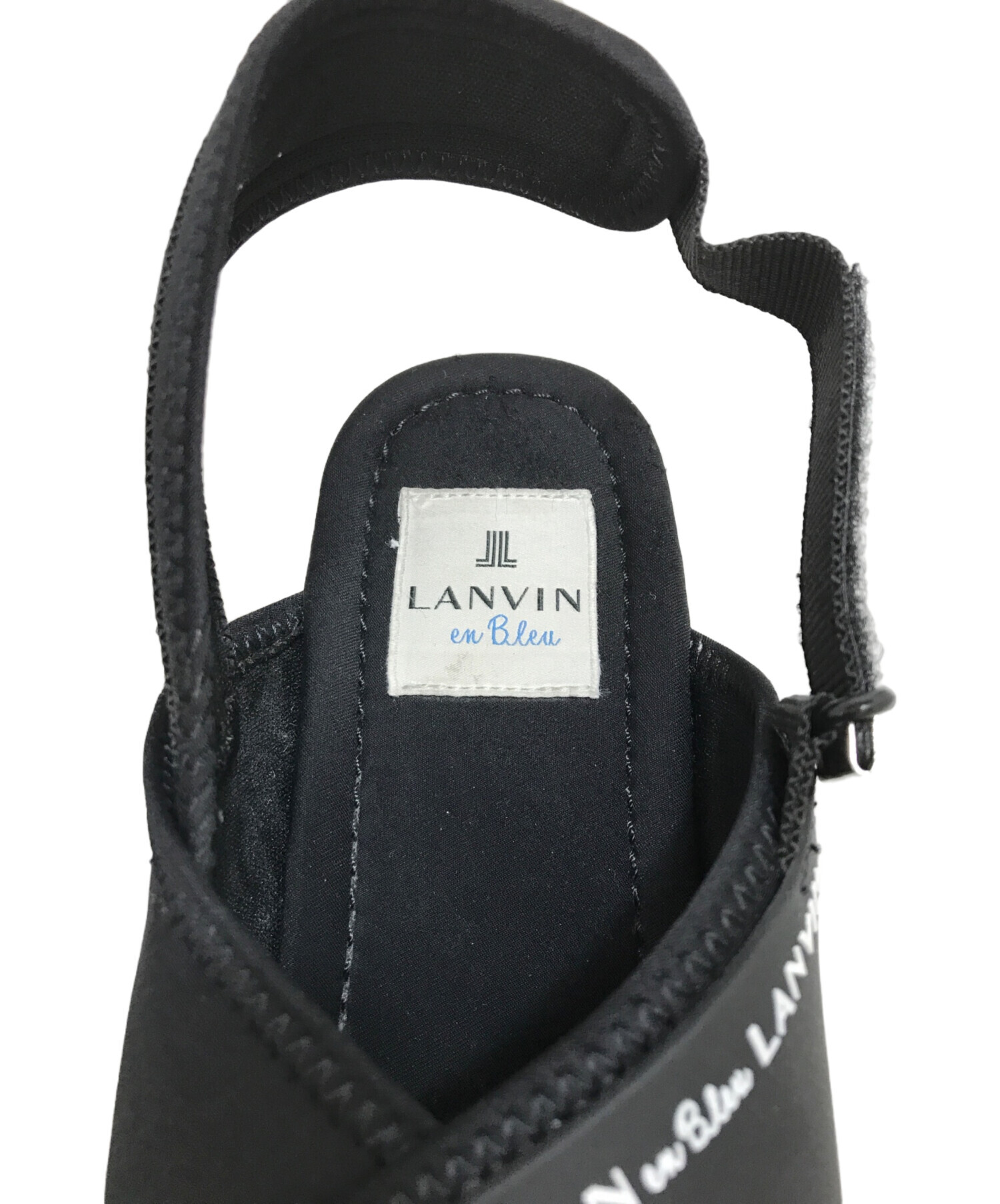 中古・古着通販】LANVIN en Bleu (ランバンオンブルー) プラットフォームサンダル ブラック サイズ:24CM｜ブランド・古着通販  トレファク公式【TREFAC FASHION】スマホサイト