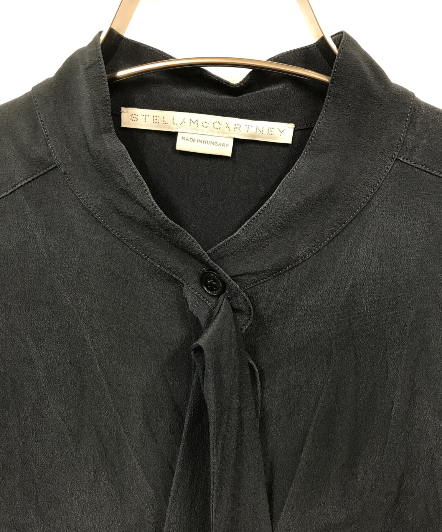 中古・古着通販】STELLA McCARTNEY (ステラマッカートニー) シルクボウタイブラウス ネイビー サイズ:36｜ブランド・古着通販  トレファク公式【TREFAC FASHION】スマホサイト