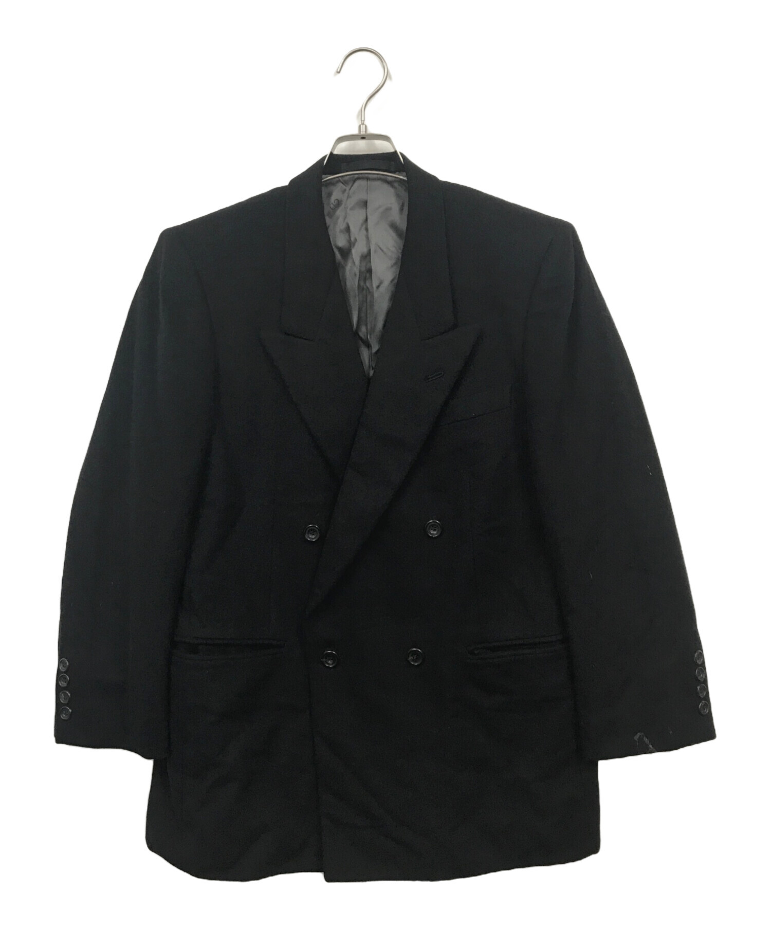 中古・古着通販】Christian Dior MONSIEUR (クリスチャンディオールムッシュ) カシミヤダブルジャケット ブラック  サイズ:92-83-165｜ブランド・古着通販 トレファク公式【TREFAC FASHION】スマホサイト