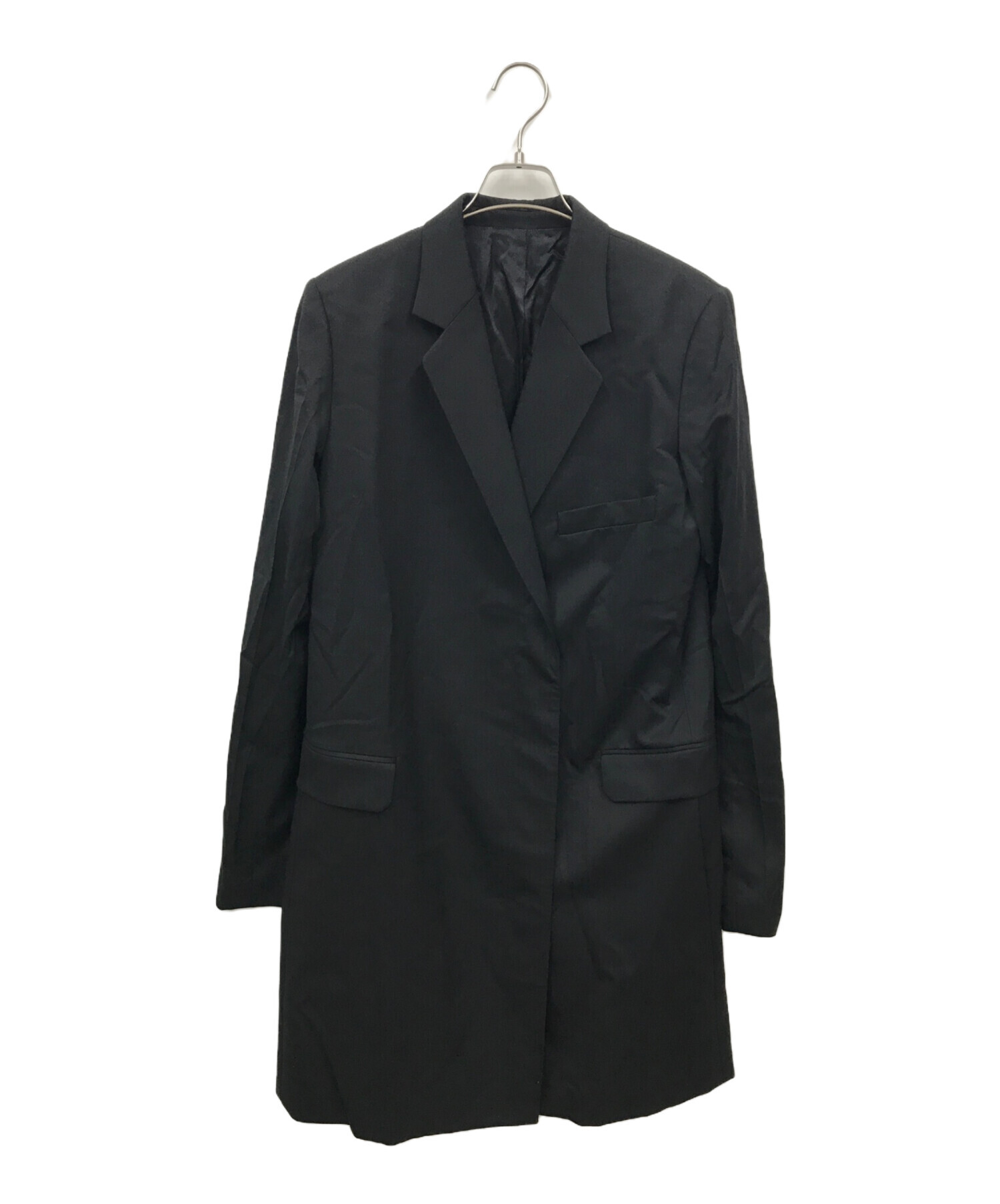 中古・古着通販】HELMUT LANG (ヘルムートラング) チェスターコート ブラック サイズ:4｜ブランド・古着通販 トレファク公式【TREFAC  FASHION】スマホサイト