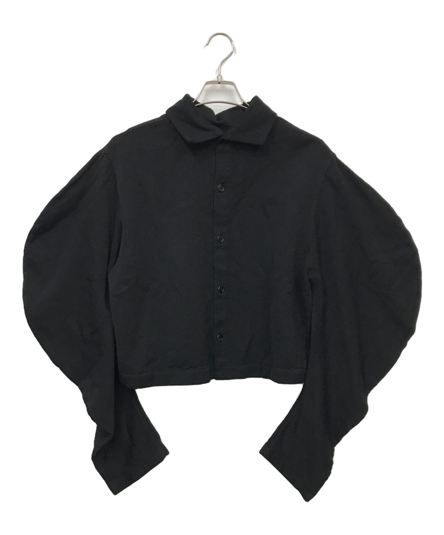 tricot COMME des GARCONS (トリココムデギャルソン) ウールシャツジャケット　TH-B003 ブラック サイズ:M