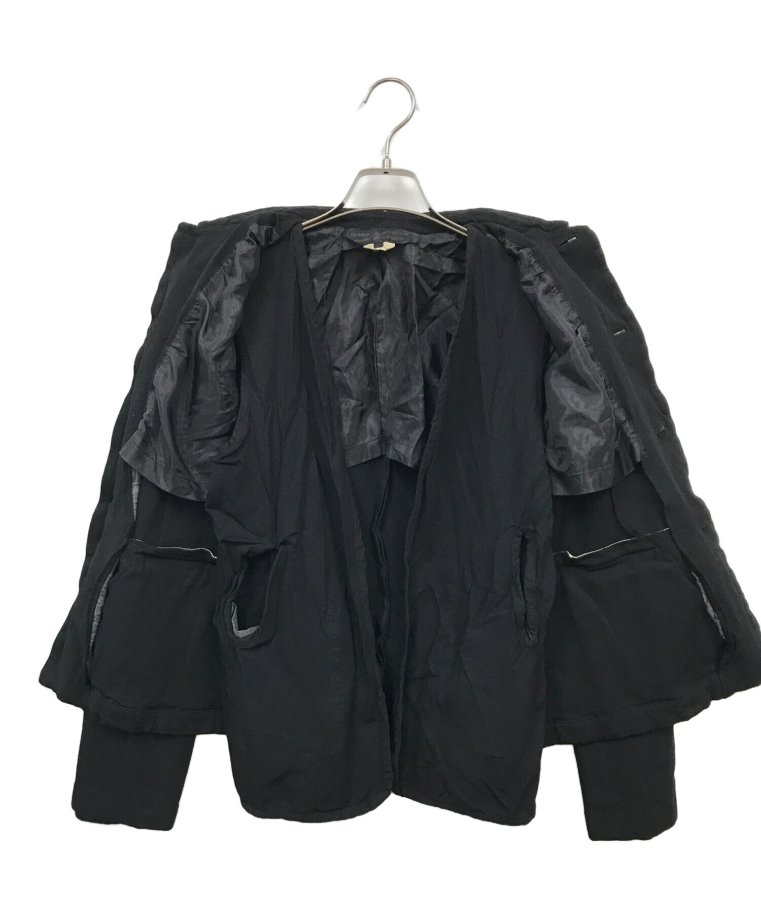 中古・古着通販】COMME des GARCONS COMME des GARCONS (コムデギャルソン コムデギャルソン) ジャケット ブラック  サイズ:Ｍ｜ブランド・古着通販 トレファク公式【TREFAC FASHION】スマホサイト