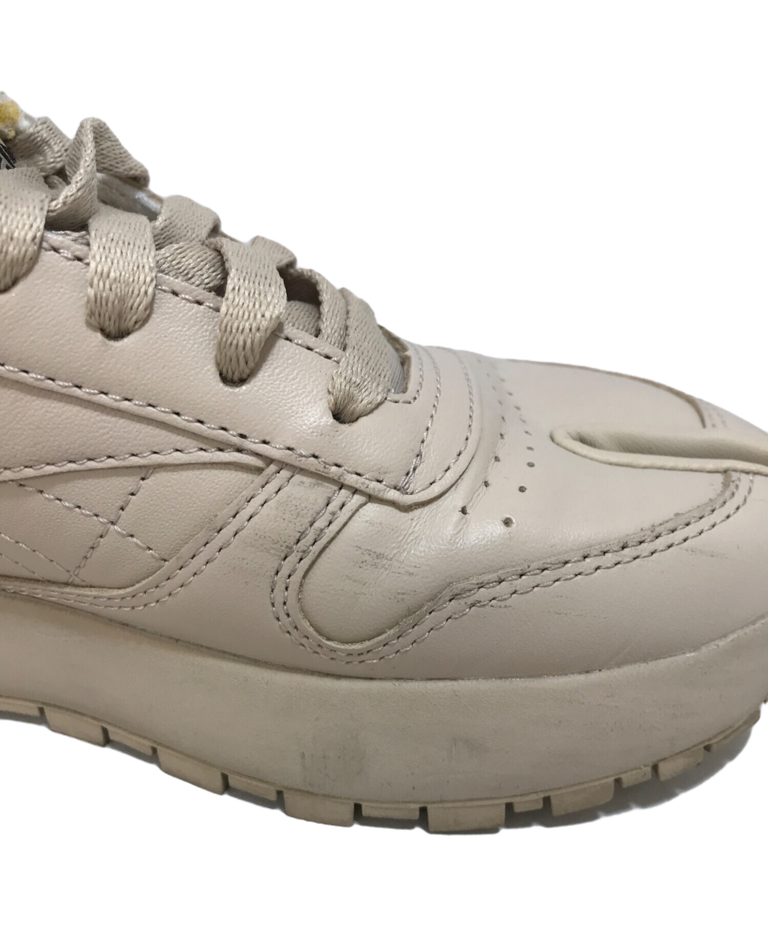 中古・古着通販】Maison Margiela (メゾンマルジェラ) REEBOK (リーボック) Classic Leather Tabi ベージュ  サイズ:23.5｜ブランド・古着通販 トレファク公式【TREFAC FASHION】スマホサイト