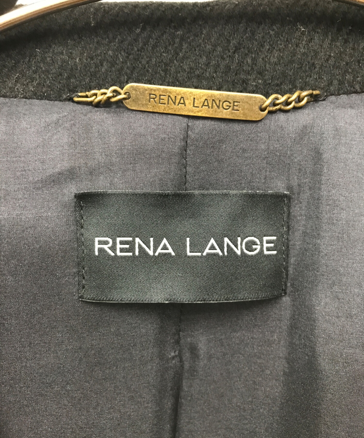 RENA LANGE (レナランゲ) チェスターコート ブラック サイズ:06