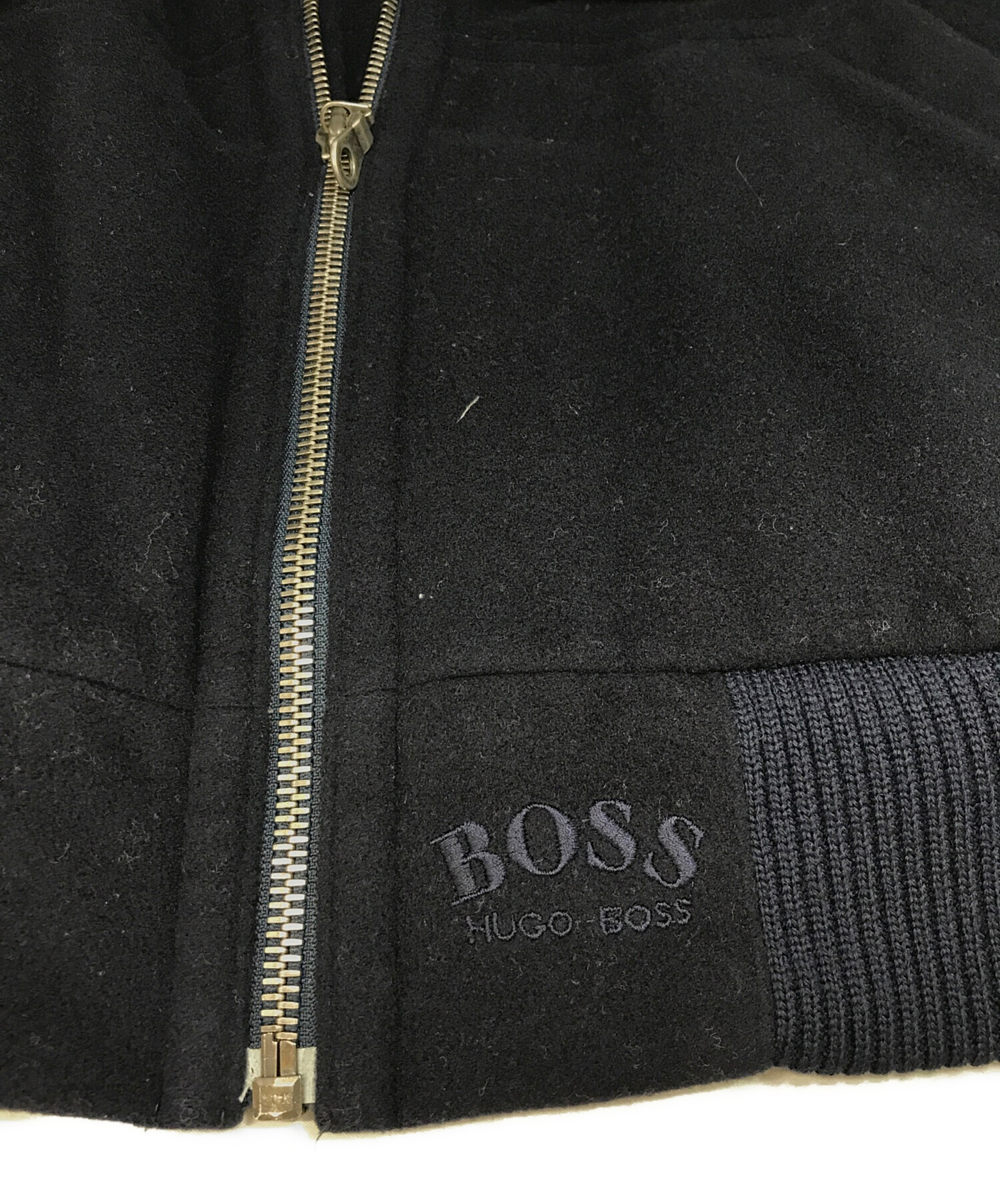 HUGO BOSS (ヒューゴ ボス) カシミヤウールブルゾン ネイビー サイズ:-