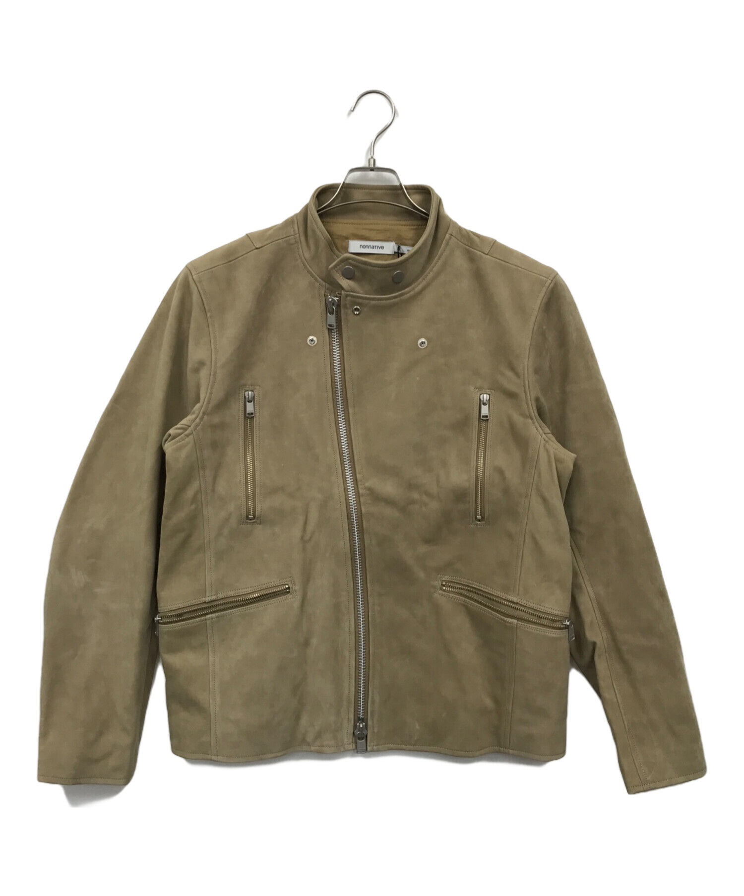 中古・古着通販】nonnative (ノンネイティブ) RIDER BLOUSON COW LEATHER by ECCO ベージュ サイズ:3  未使用品｜ブランド・古着通販 トレファク公式【TREFAC FASHION】スマホサイト