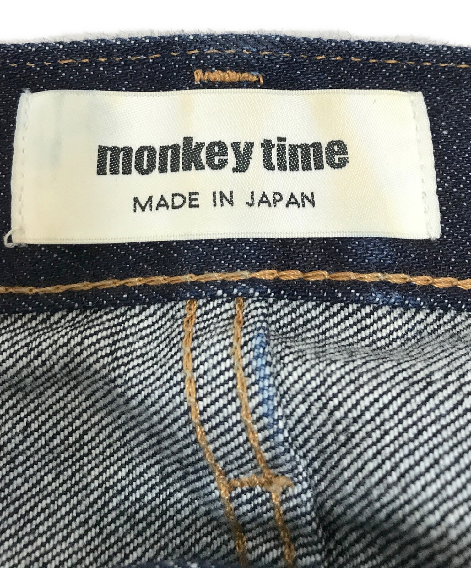 中古・古着通販】MONKEY TIME (モンキータイム) セルビッチロールアップデニム インディゴ サイズ:M｜ブランド・古着通販  トレファク公式【TREFAC FASHION】スマホサイト