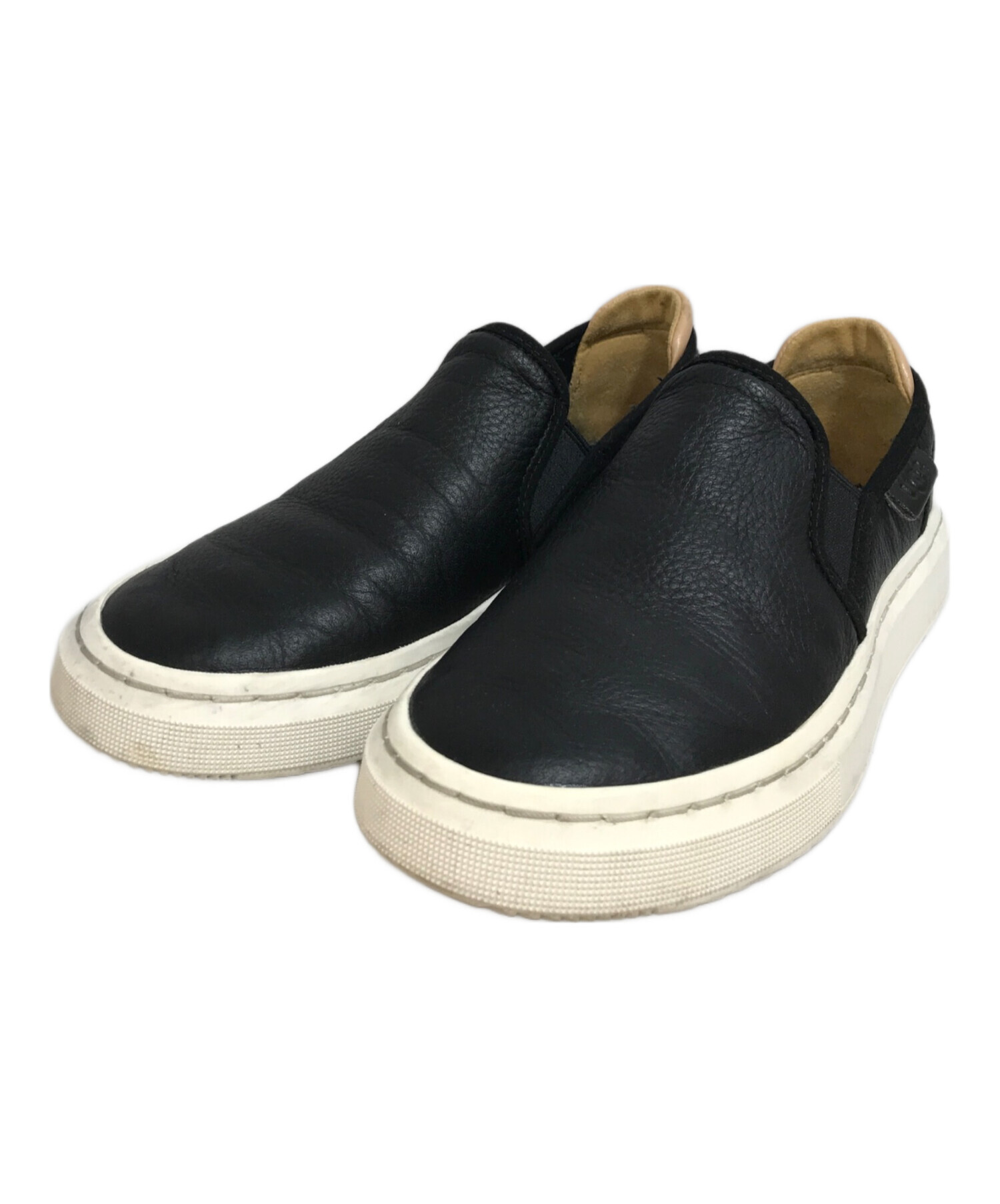 中古・古着通販】UGG (アグ) レザースリッポン ブラック サイズ:22｜ブランド・古着通販 トレファク公式【TREFAC  FASHION】スマホサイト