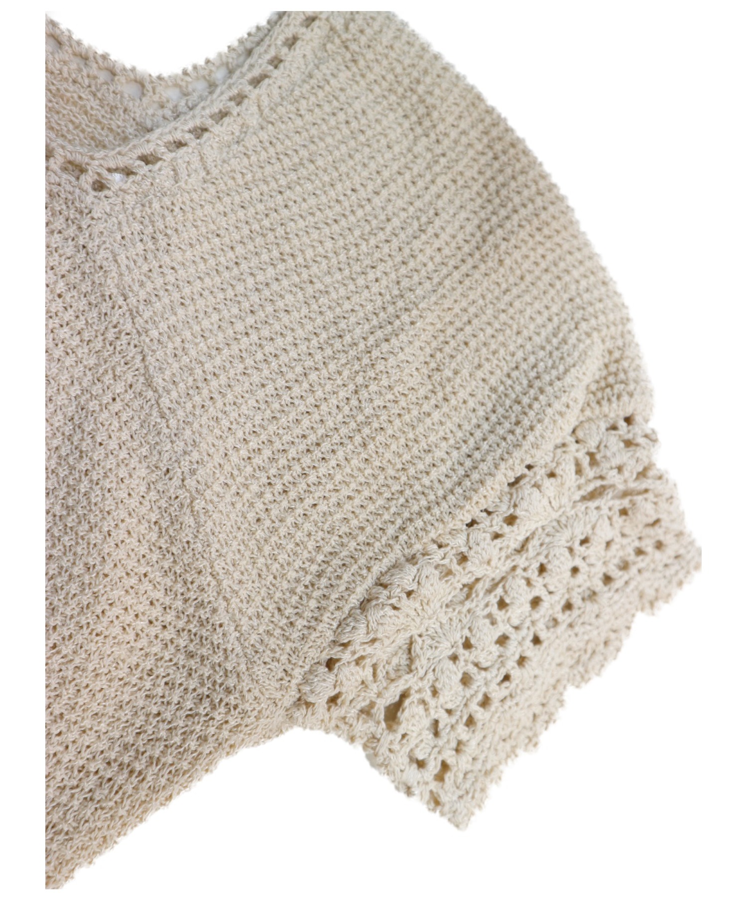 ひざ丈ワンピースHerlipto Linen-blend Crochet SummerDress