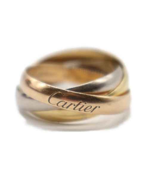 中古・古着通販】Cartier (カルティエ) トリニティ3連リング ゴールド ...