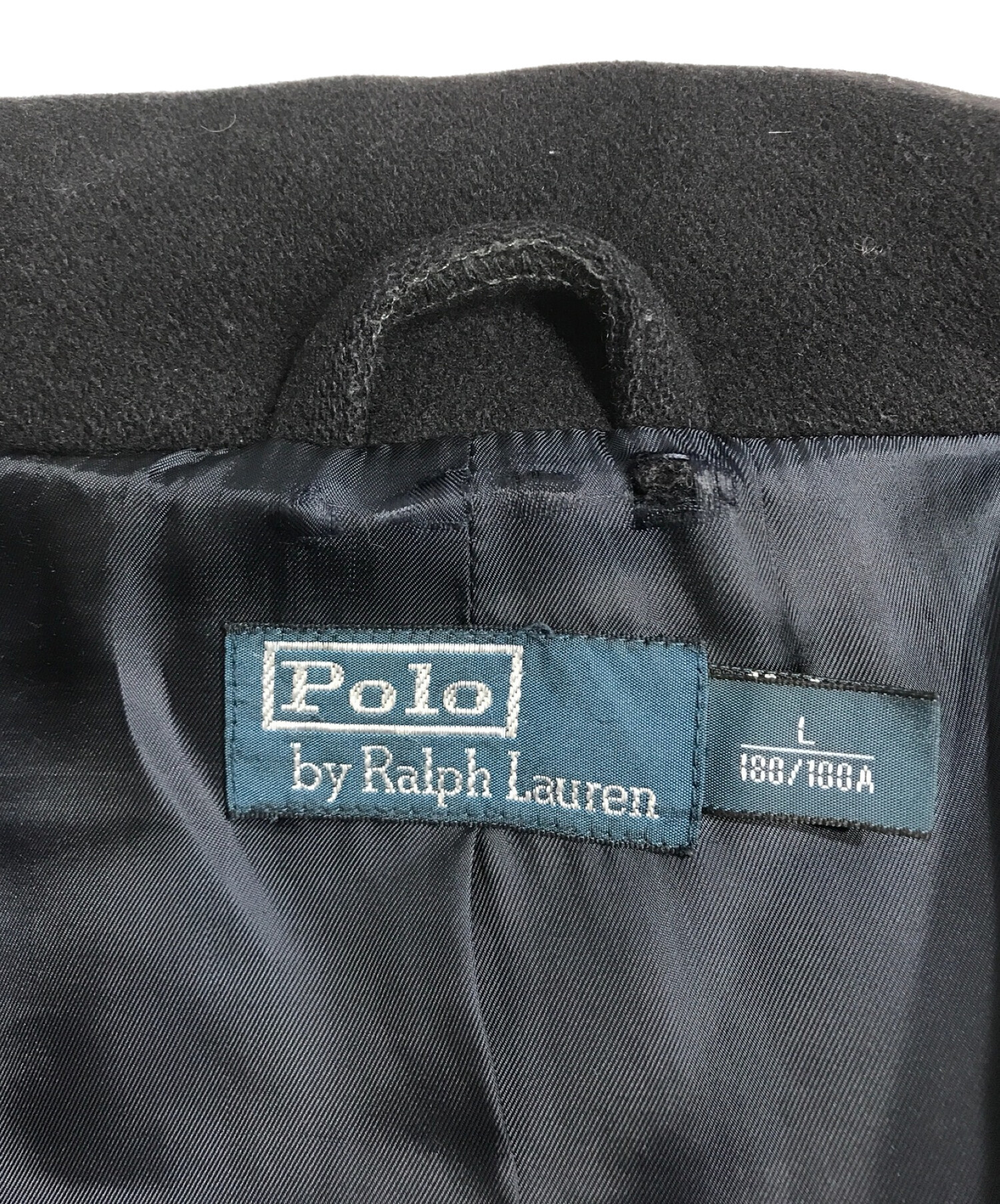 POLO RALPH LAUREN (ポロ・ラルフローレン) Pコート ネイビー サイズ:L