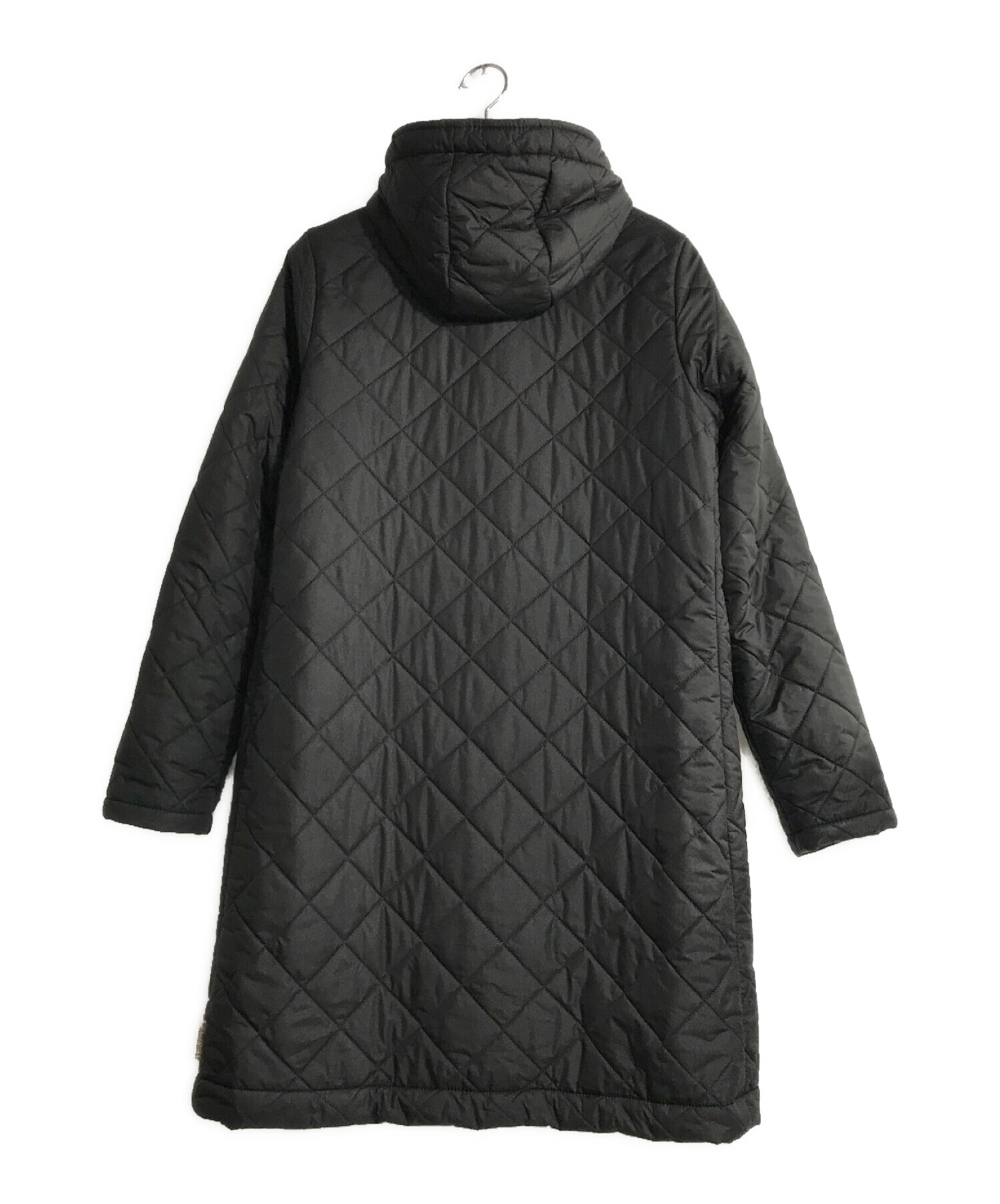 Traditional Weatherwear (トラディショナルウェザーウェア) 内ボアフーデッドキルティングコート ブラック サイズ:38
