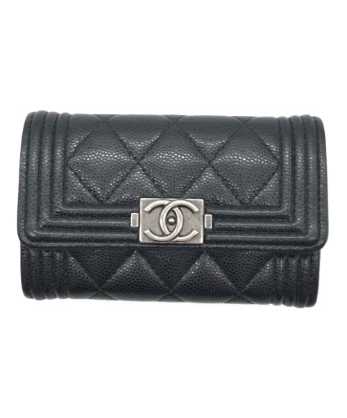 中古・古着通販】CHANEL (シャネル) キャビアスキンフラップカード