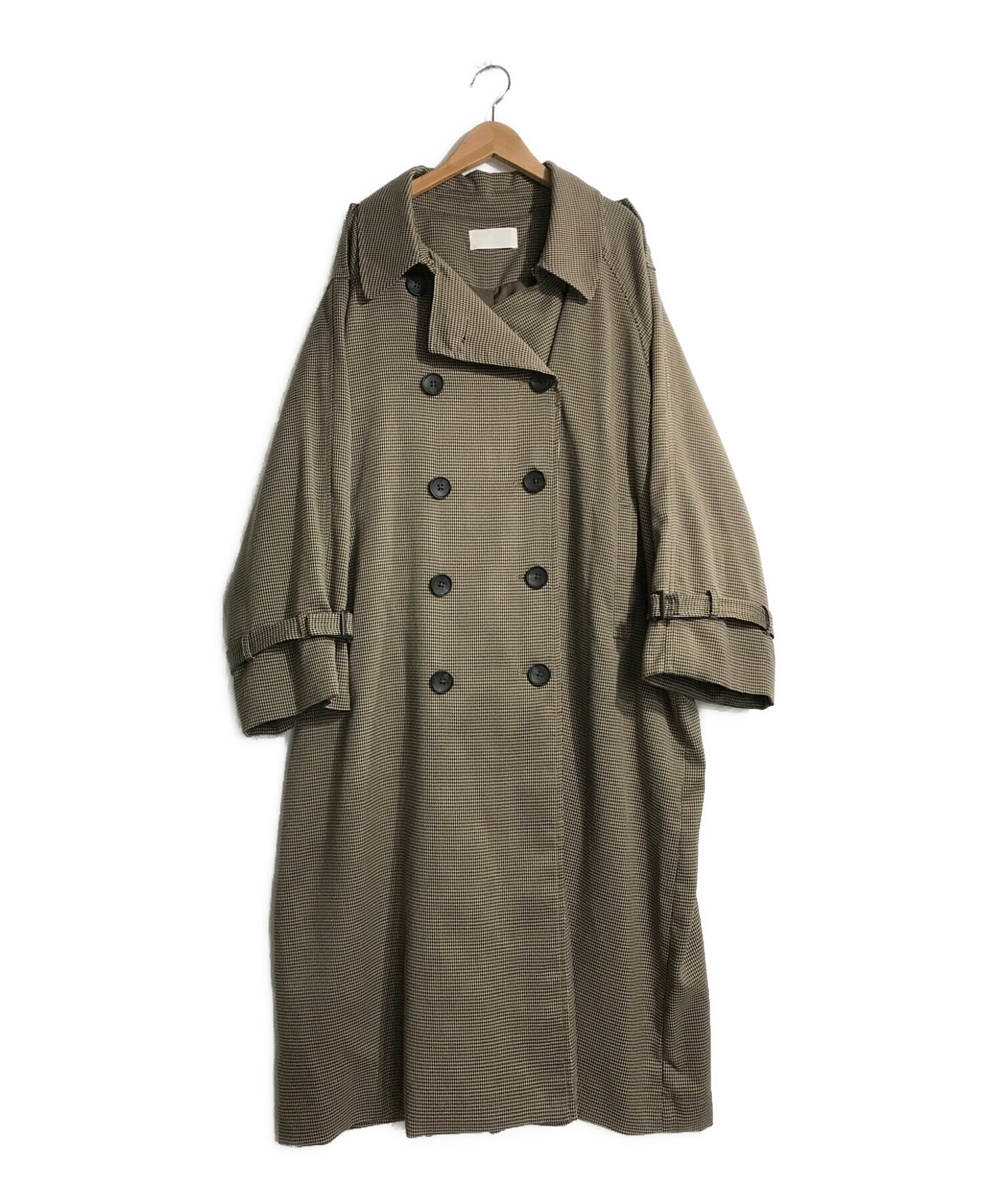 willfully bulgy sleeve belted trenchcoat - アウター