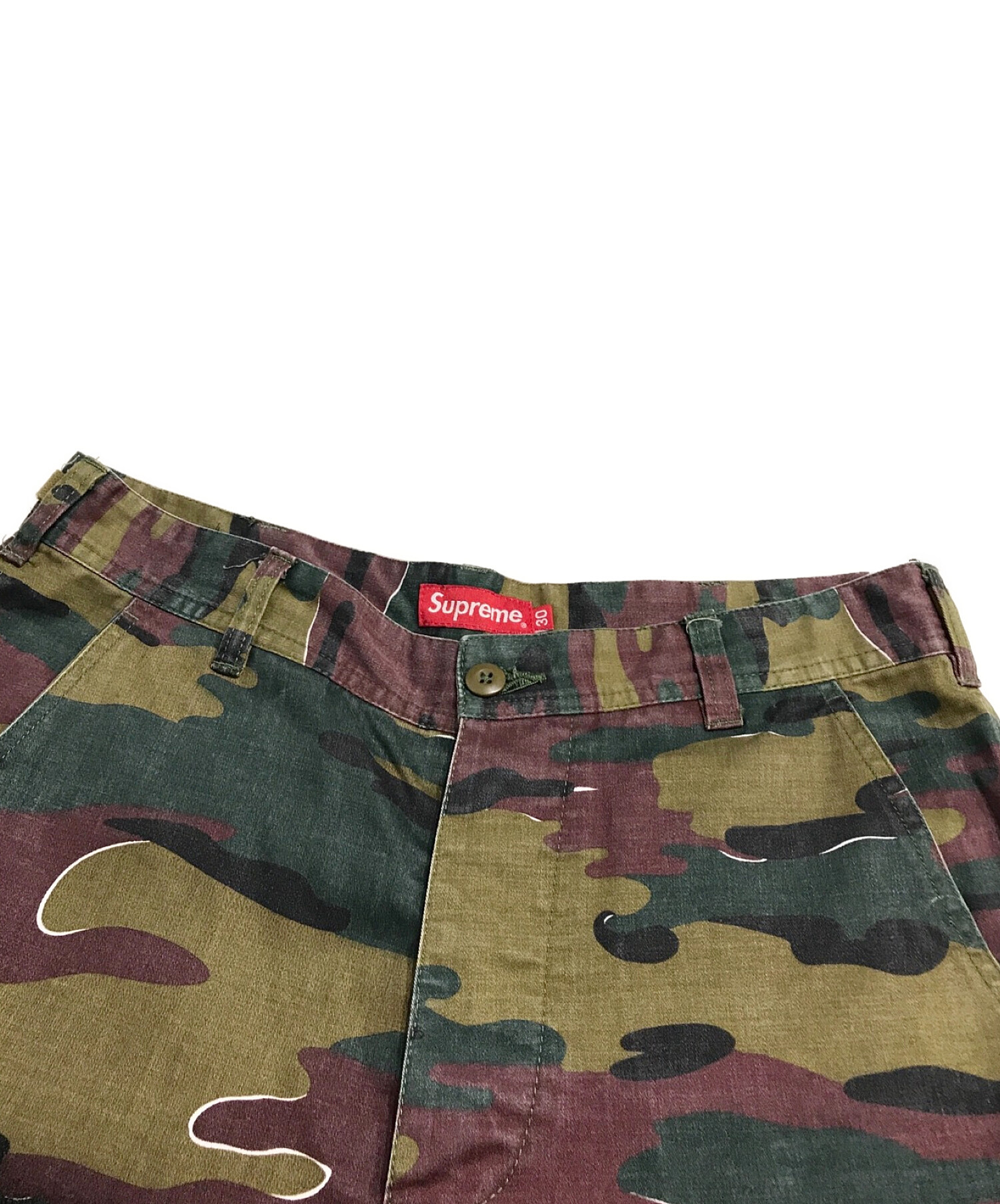 SUPREME (シュプリーム) Cargo Pant グリーン×ブラウン サイズ:30