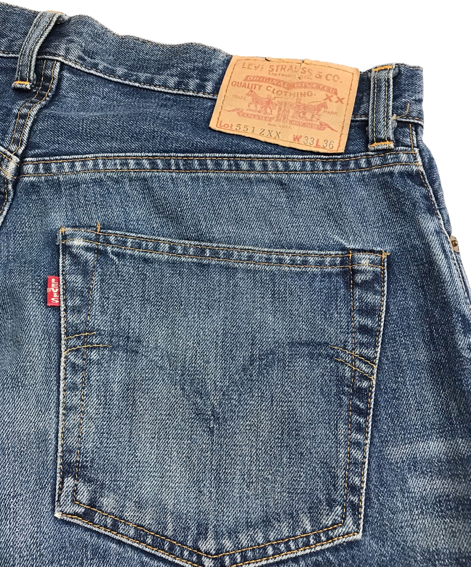 LEVI'S (リーバイス) 551ZXXデニムパンツ インディゴ サイズ:33×36