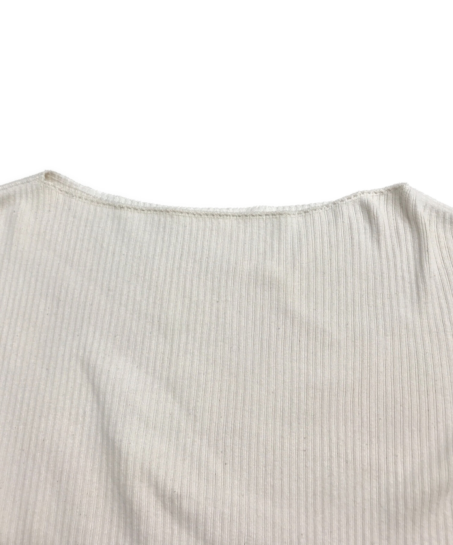 中古・古着通販】CLANE (クラネ) 2WAY HEAVY RIB SHORT TOPS ベージュ