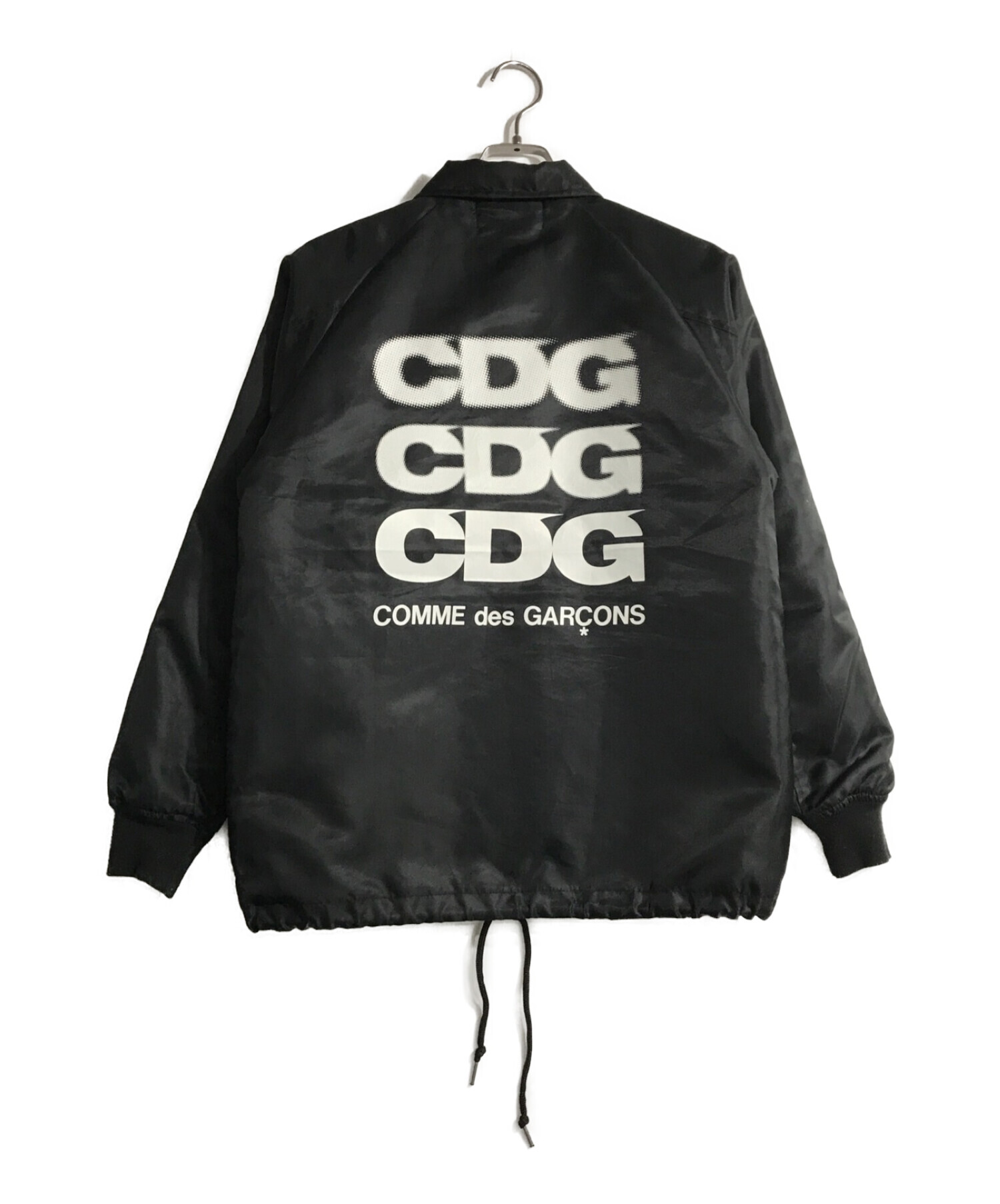 CDG (シーディージー) バックロゴボアコーチジャケット ブラック サイズ:S