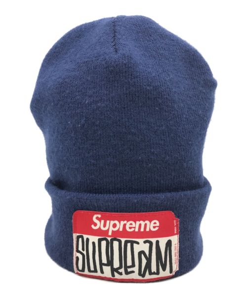 【中古・古着通販】SUPREME (シュプリーム) ニット帽 ネイビー